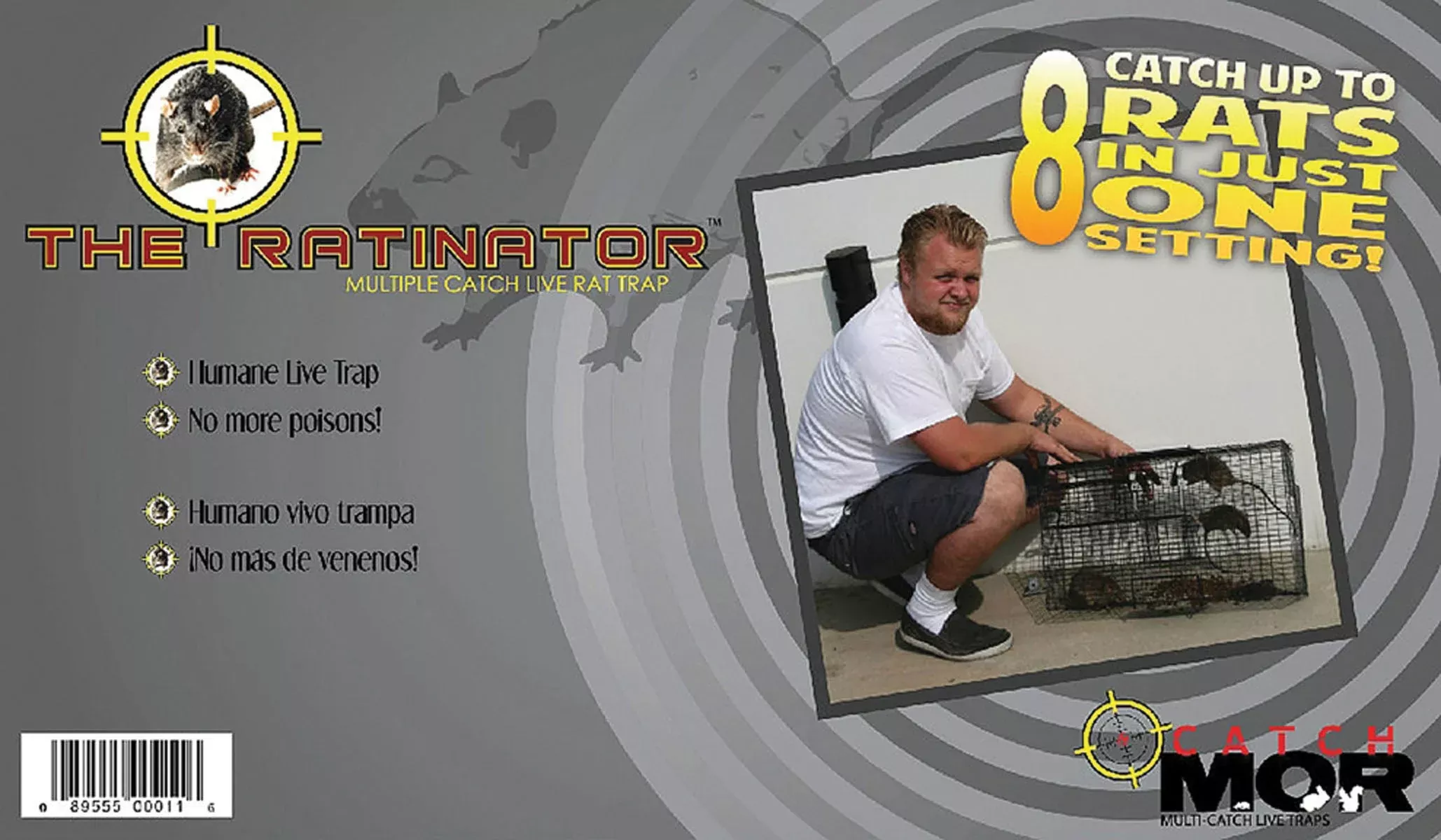 Rugged Ranch The Ratinator Live Rat Trap Black
