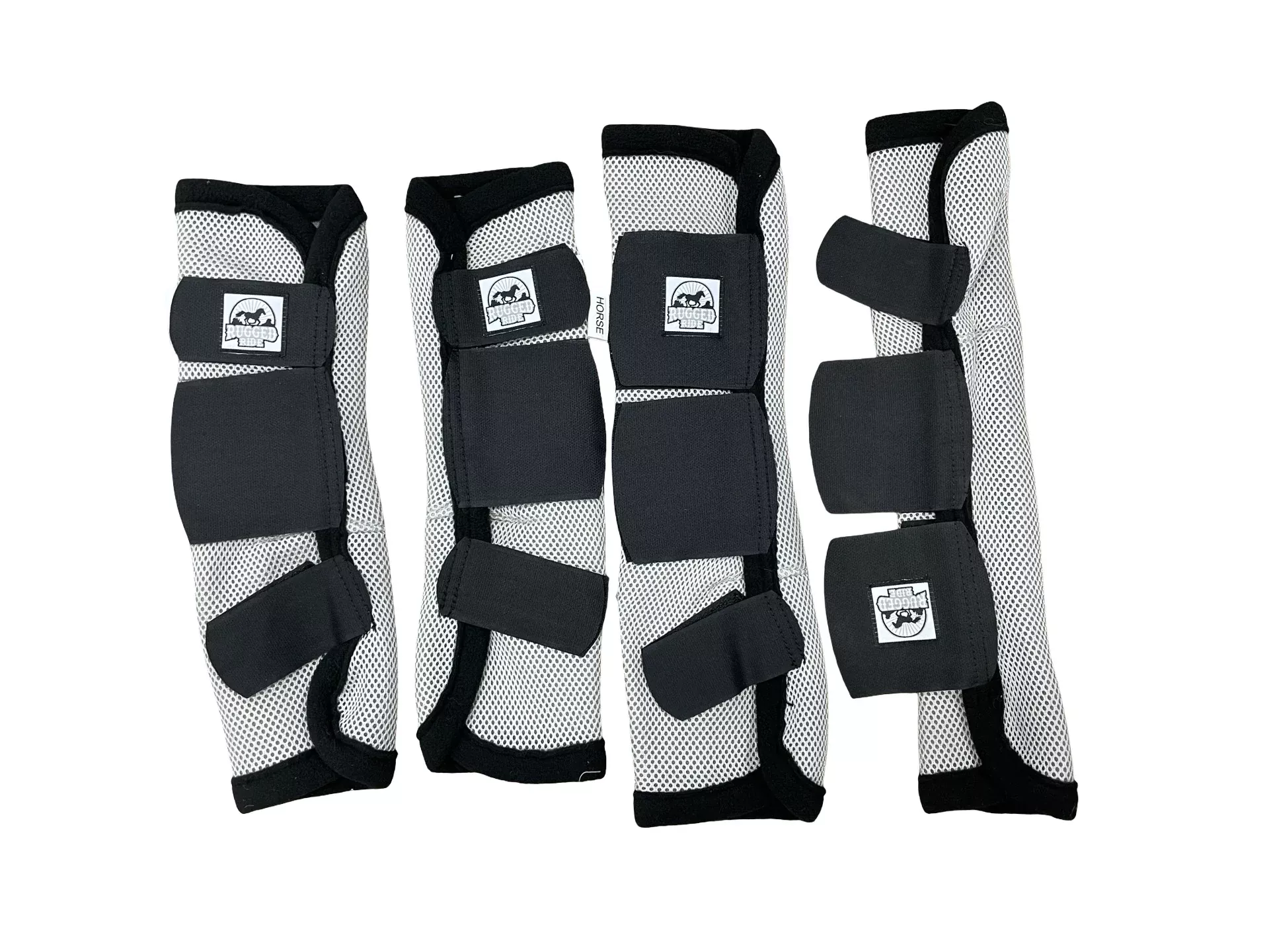 Rugged Ride Fly Boots *Set Of 4* *NWT* - Gray/Black - Horse - USED