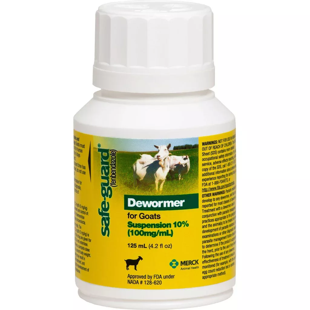 Safe-Guard 10% Suspension Goat Dewormer, 125 mL