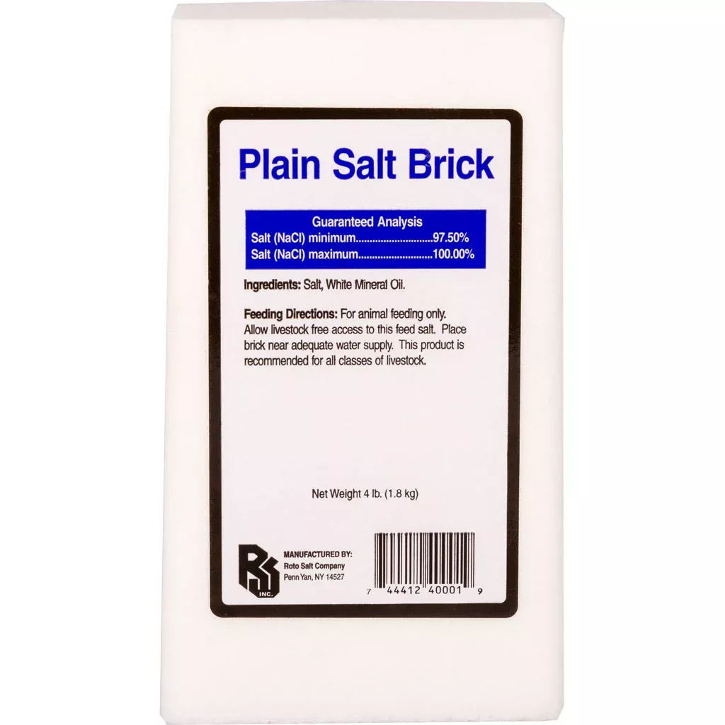 Salt Brick – 4 lb, Plain White
