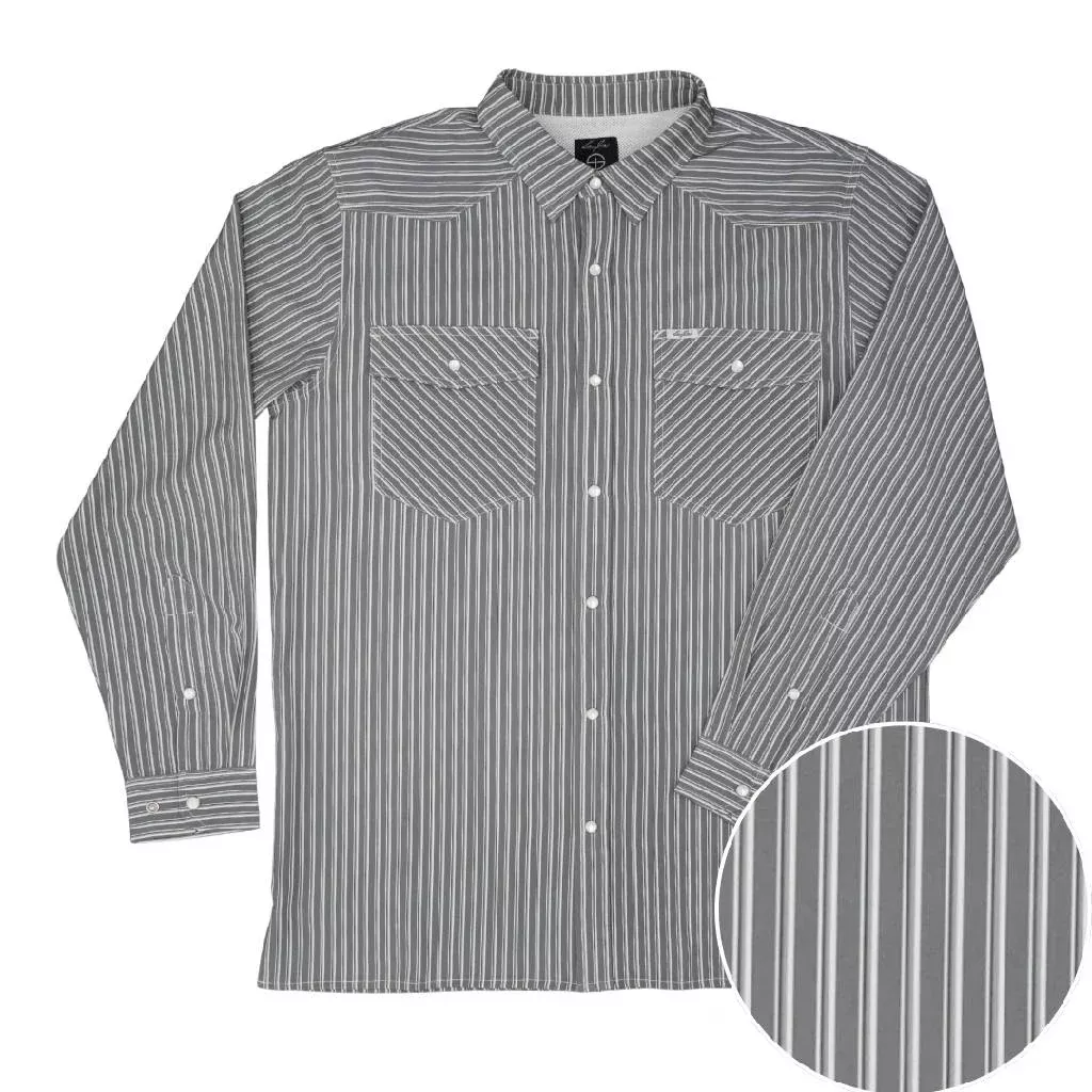 San Jac Men's The Paw Paw Performance Pearl Snap Shirt