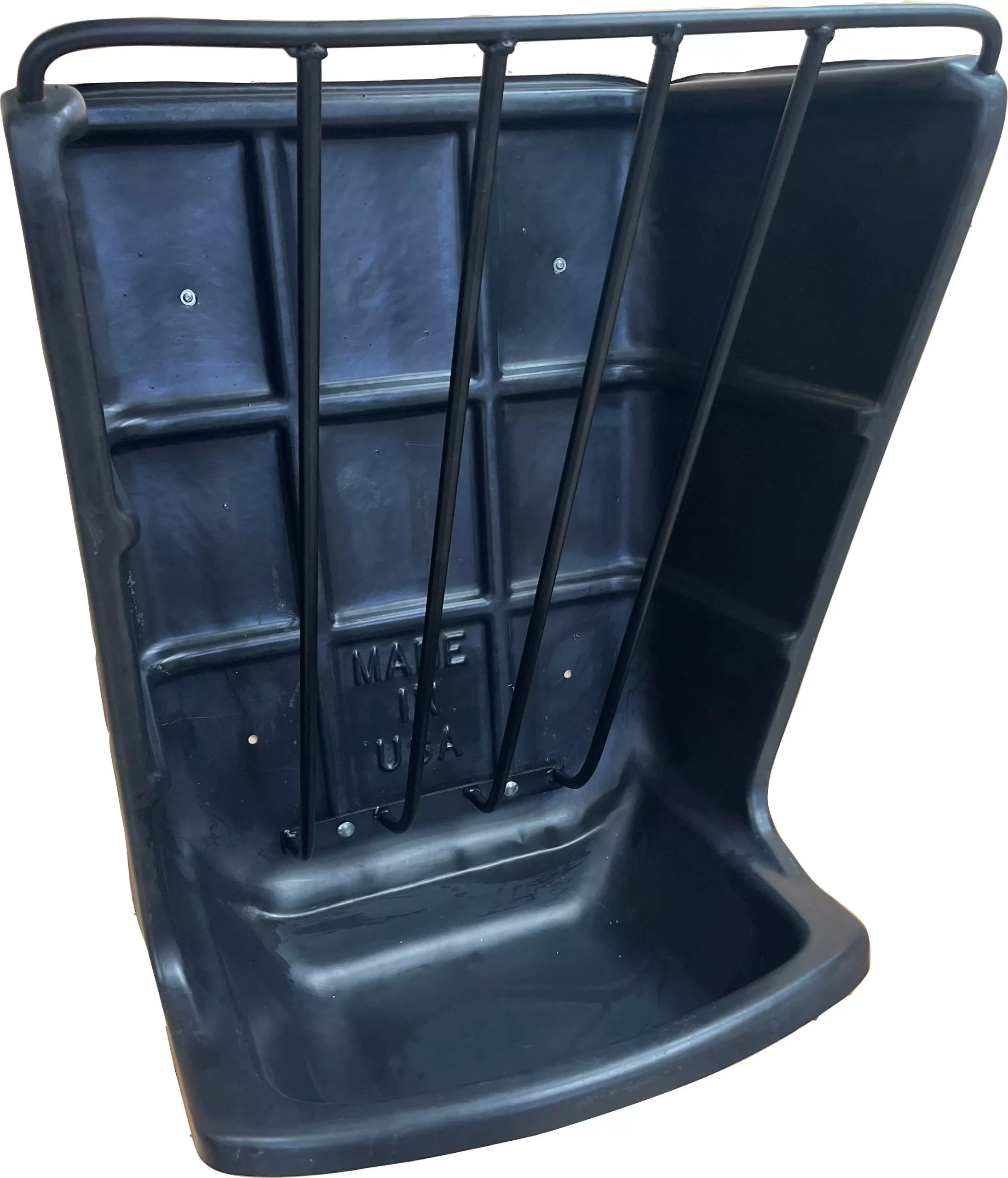 Scenic Road Heavy Duty Poly Hay & Grain Feeder Black