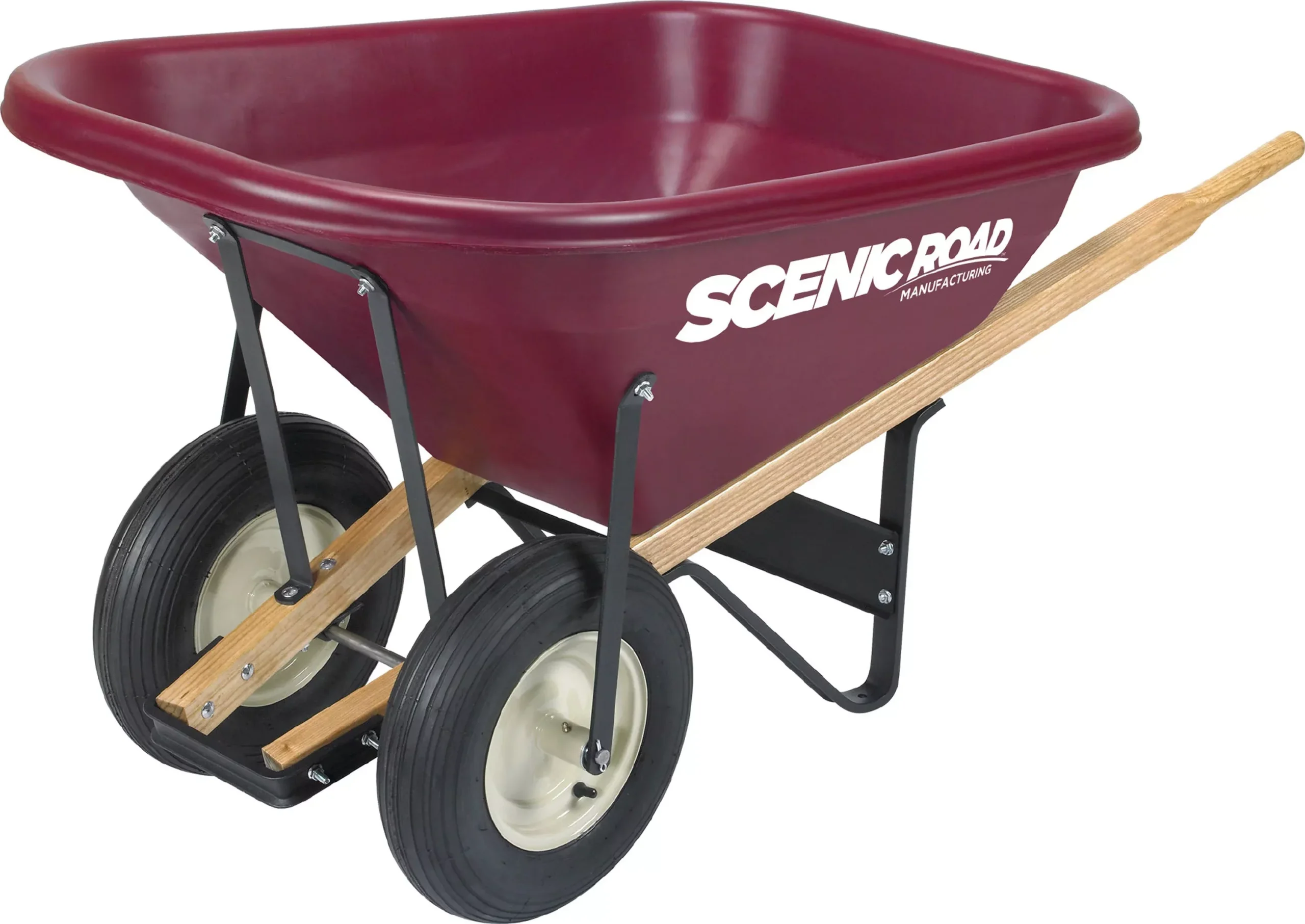 Scenic Road Replacement Tray for M8-2 Wheelbarrow, Maroon, 8 cu ft