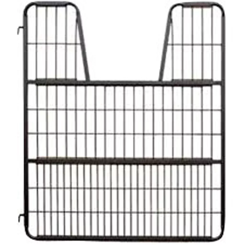 Scenic Road Stall Gate with Hinges and Yoke, Chrome 52 x 50.5 in