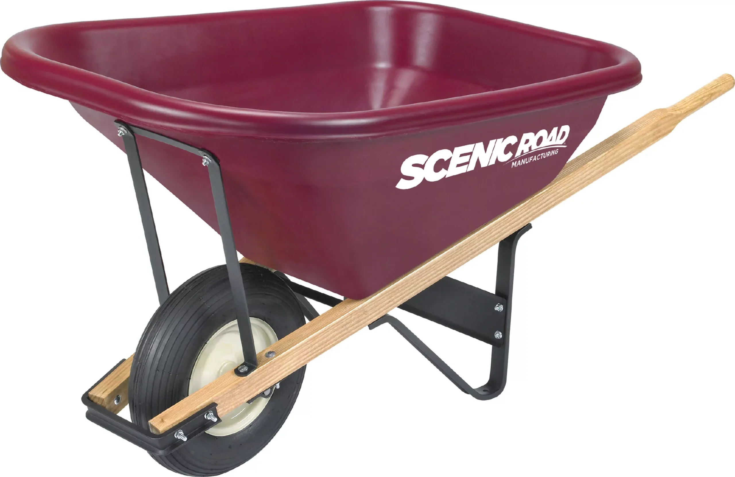 Scenic Road Wheelbarrow Tray 8 cu ft Maroon