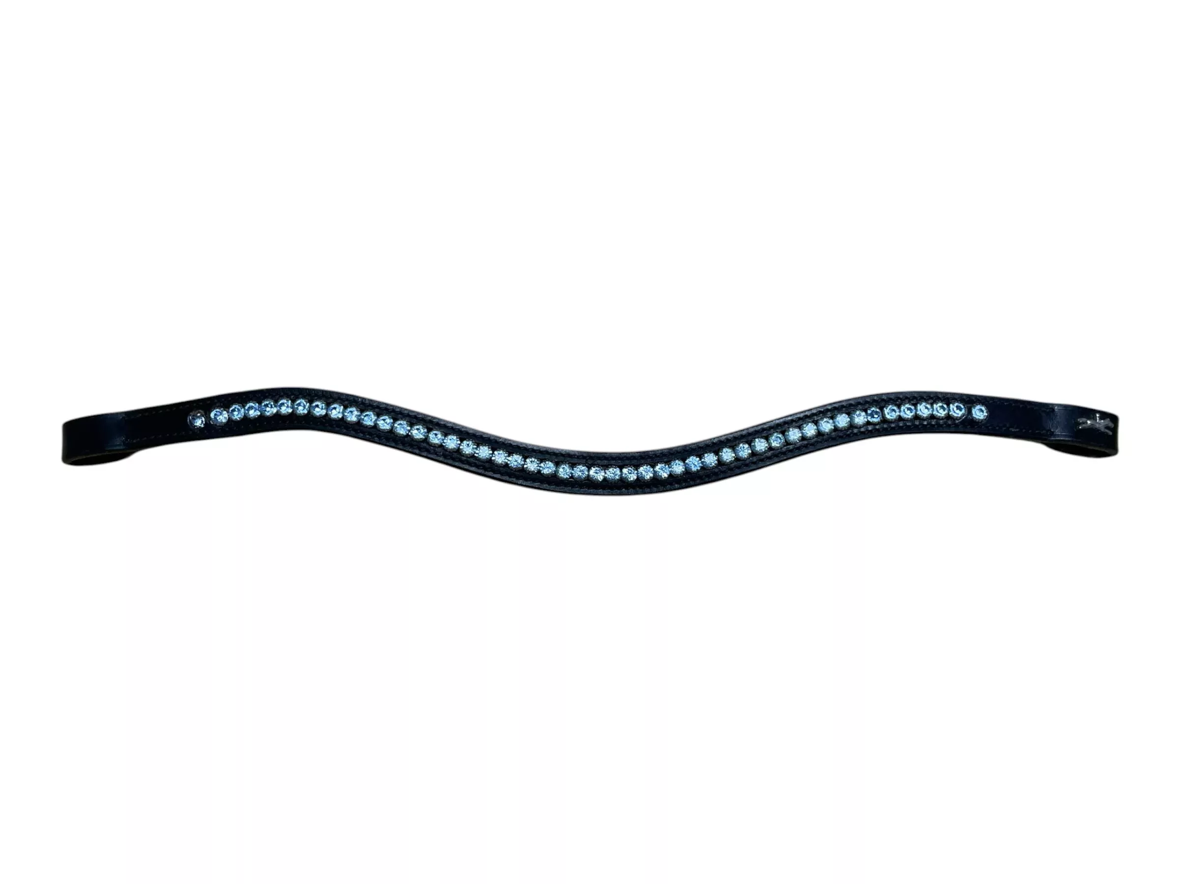 Schockemohle Browband - Black/Blue Rhinestone - C/S - USED