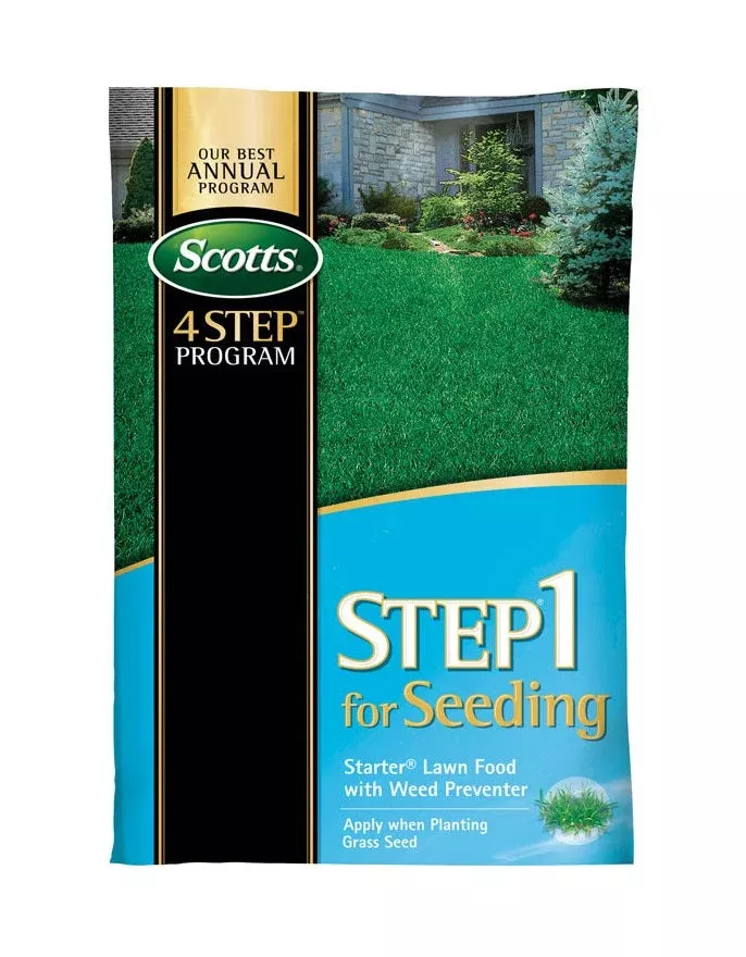 Scotts Turf Builder Lawn Food Step 1 with Seeding Protection, 5,000 sq. ft.