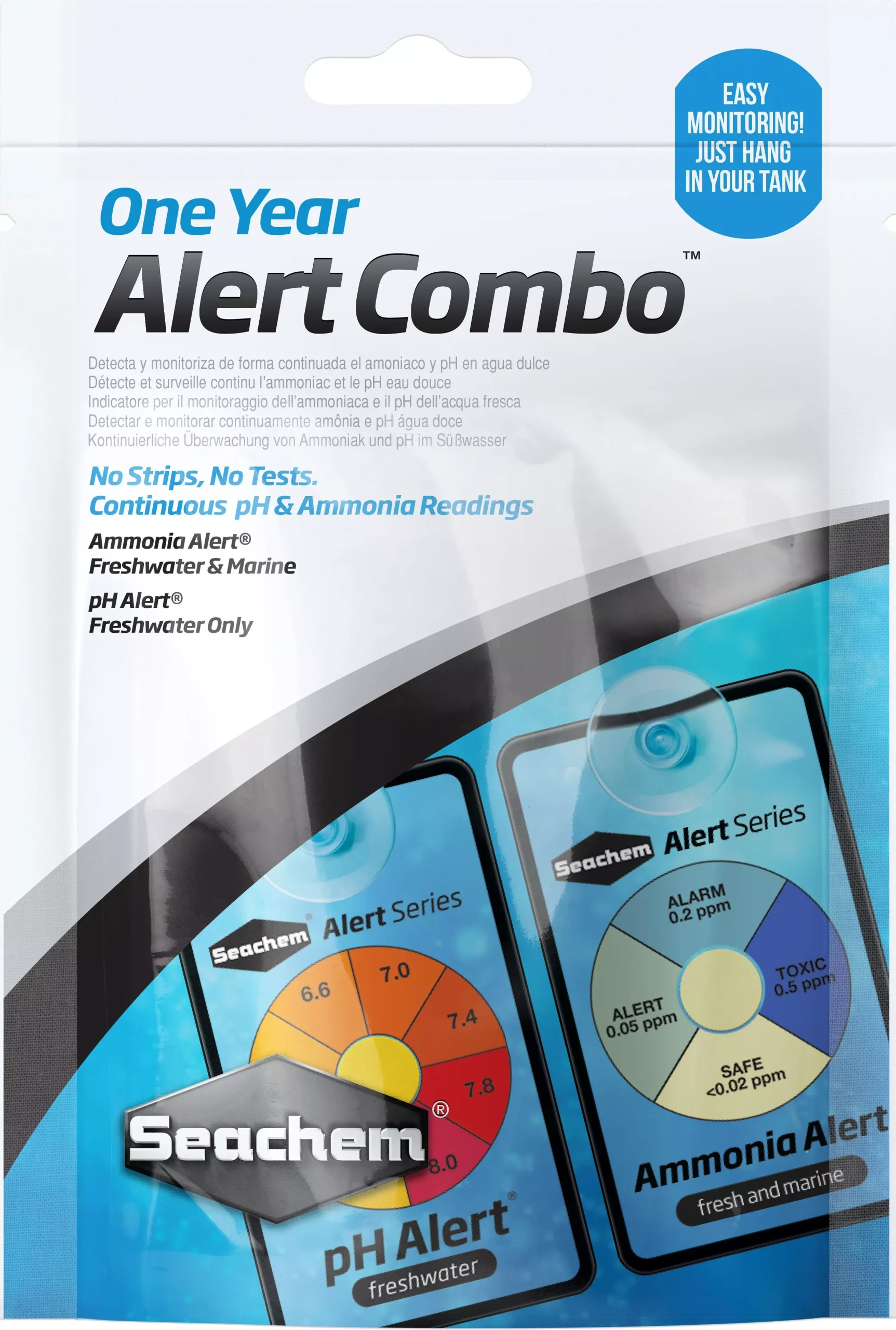 Seachem Alerts Combo Pack, 1 Year
