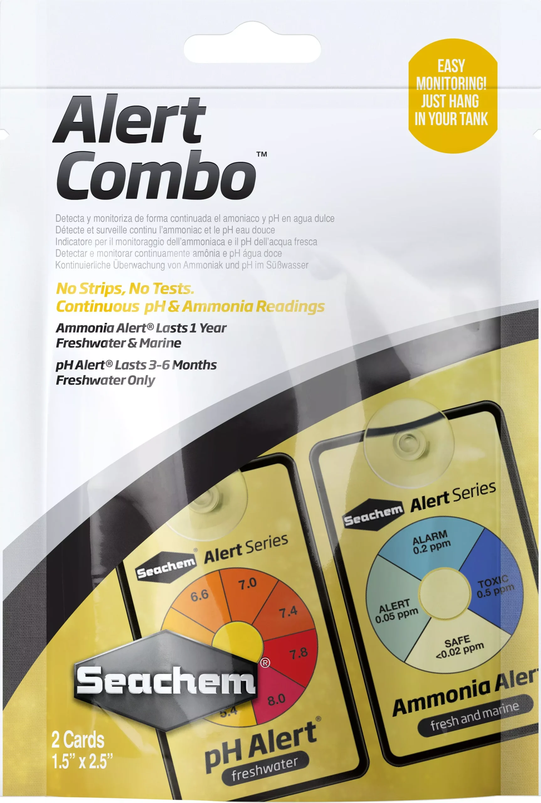 Seachem Alerts Combo Pack, 6 Month