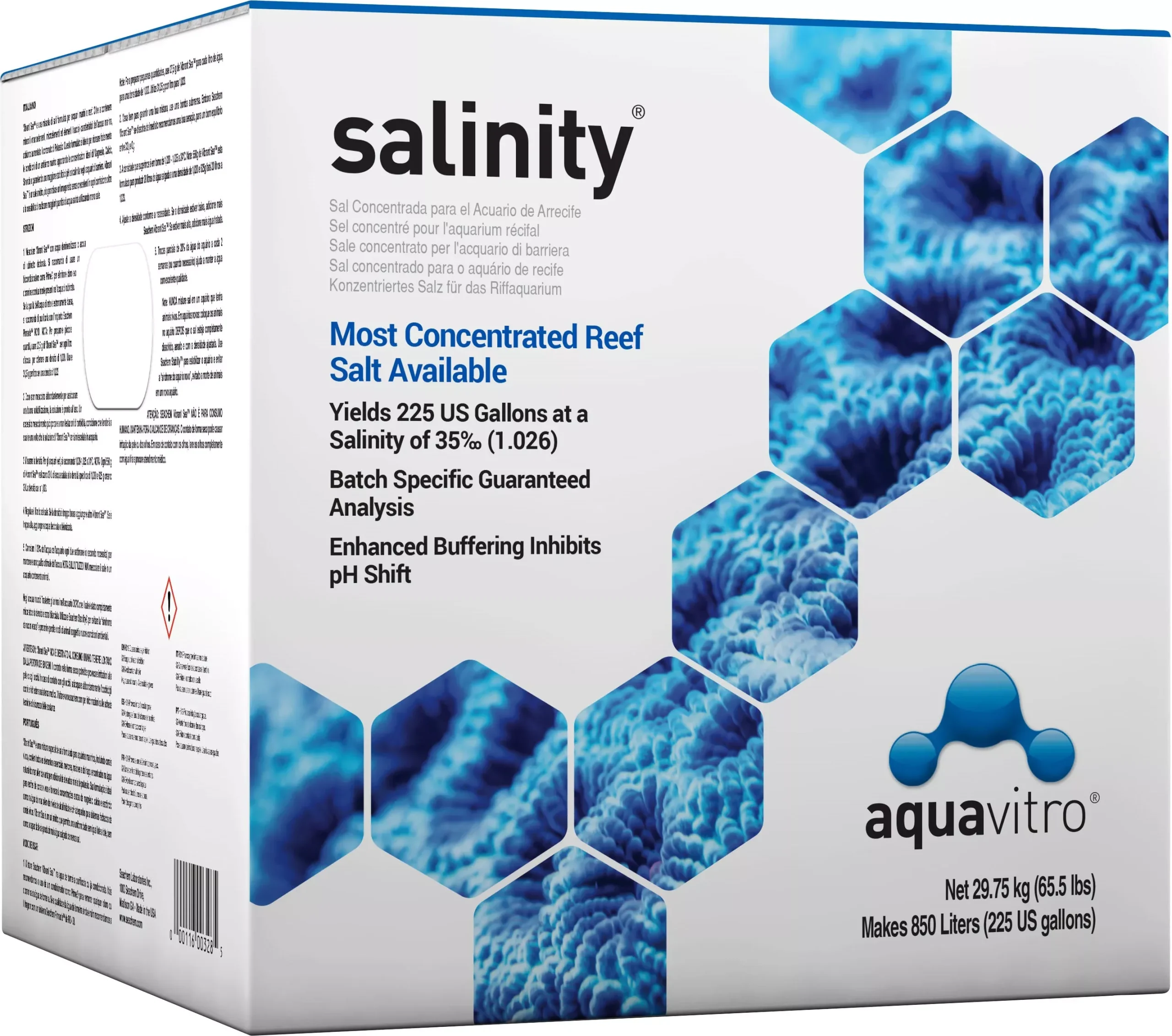 Seachem AquaVitro Salinity, 850 L