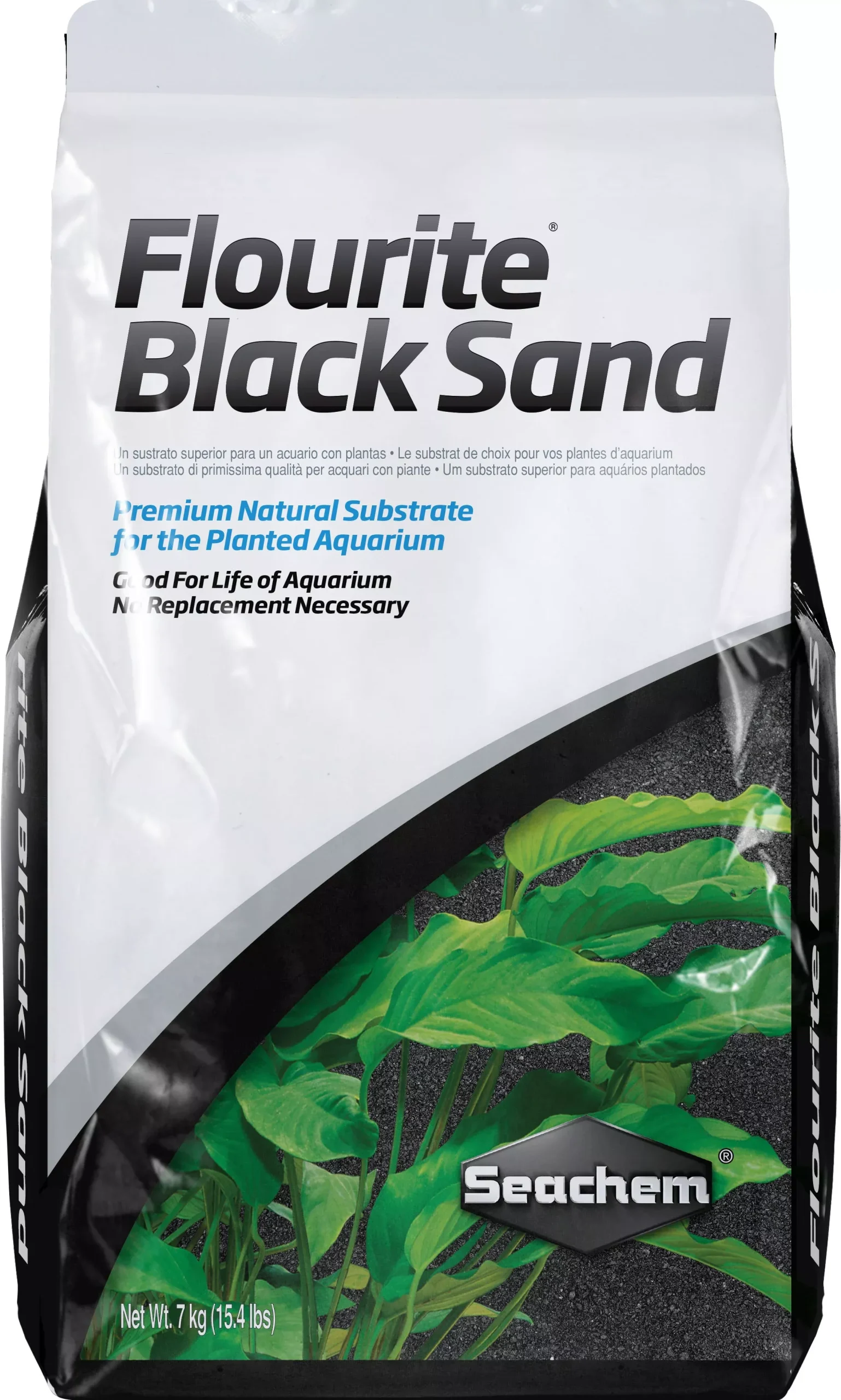 Seachem Flourite Sand, Black, 7 kg