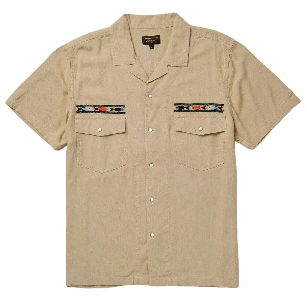 Seager Whippersnapper Embroidered Dry Hay Pearl Snap Shirt