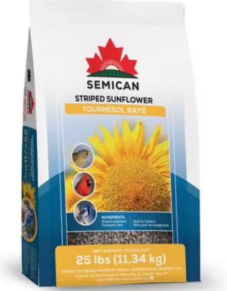 Semican Striped Sunflower Wild Bird Food, 25 lb
