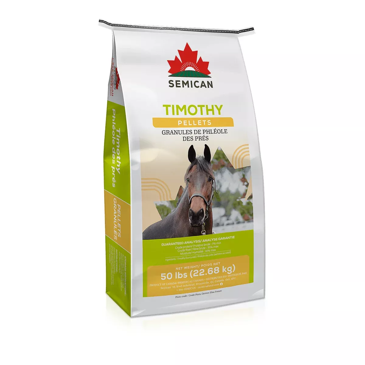 Semican Timothy Pellets Horse Feed, 50 lb
