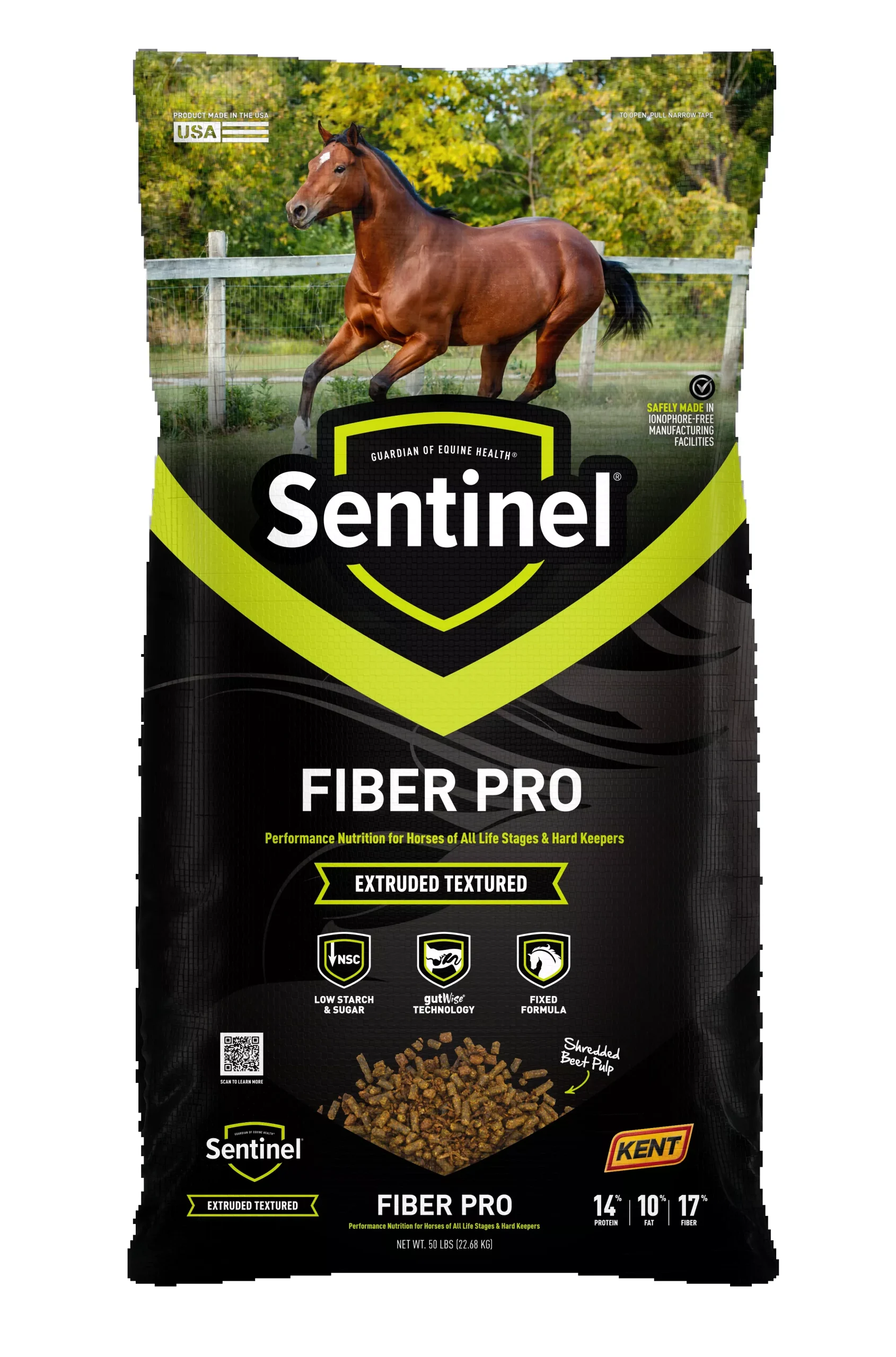 Sentinel Fiber Pro Horse Feed, 50 lb