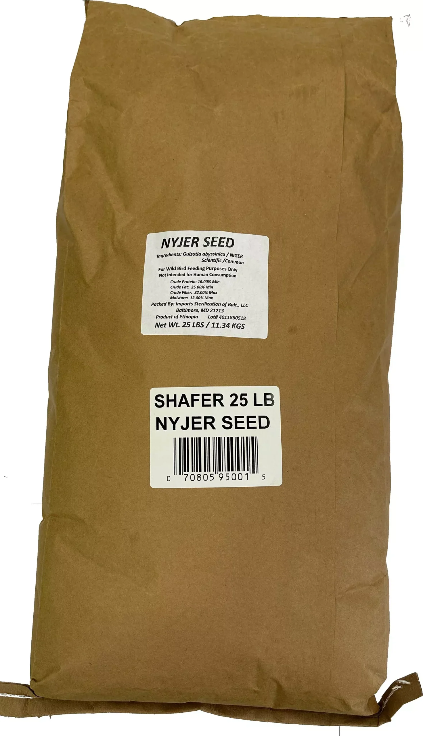 Shafer Nyjer Seed 25 lb