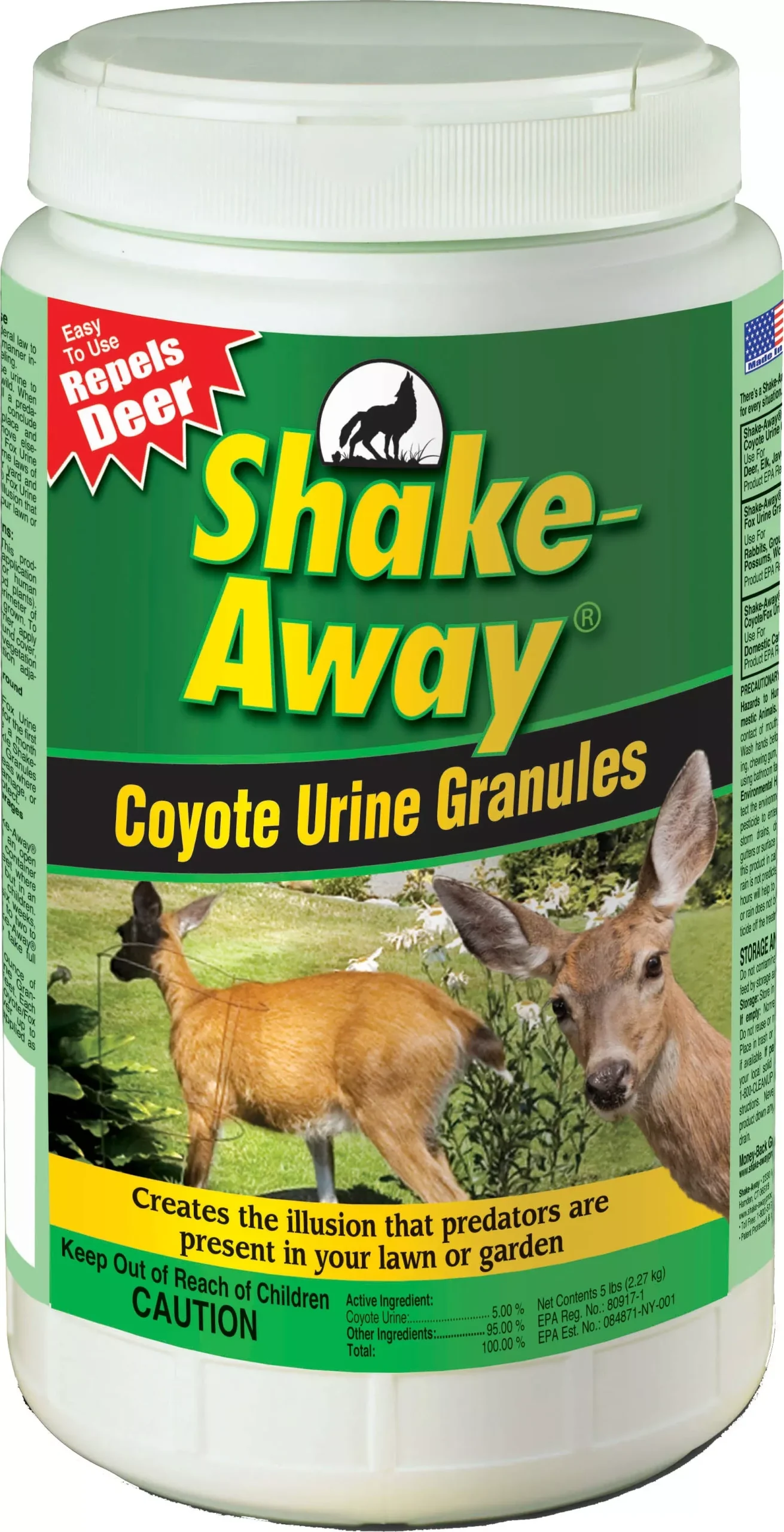 Shake-Away Coyote Urine Granules, 5 lb