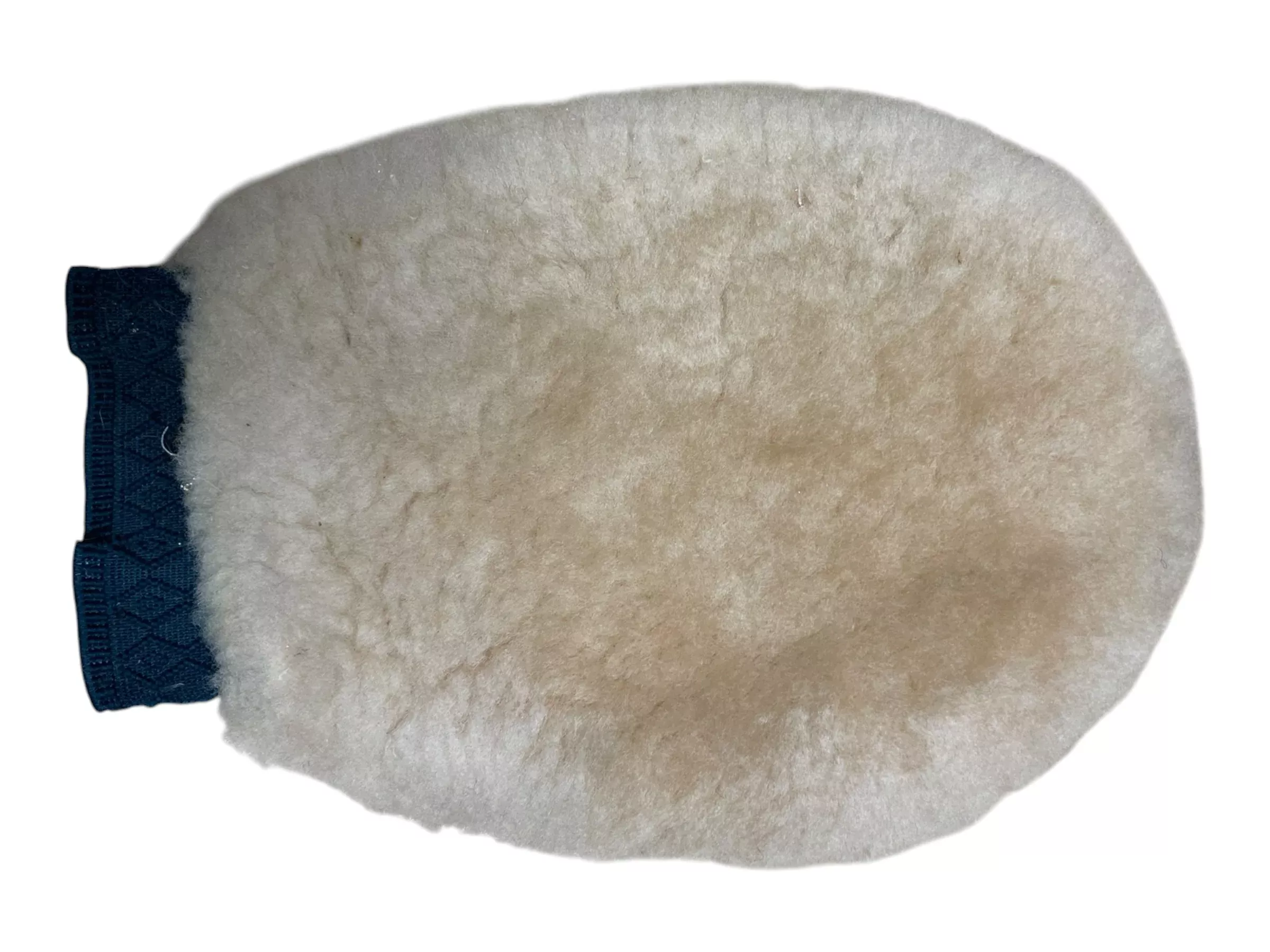 Sheepskin Groom Mitt - Natural - One Size - USED