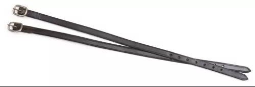 Shires Black Leather Spur Straps