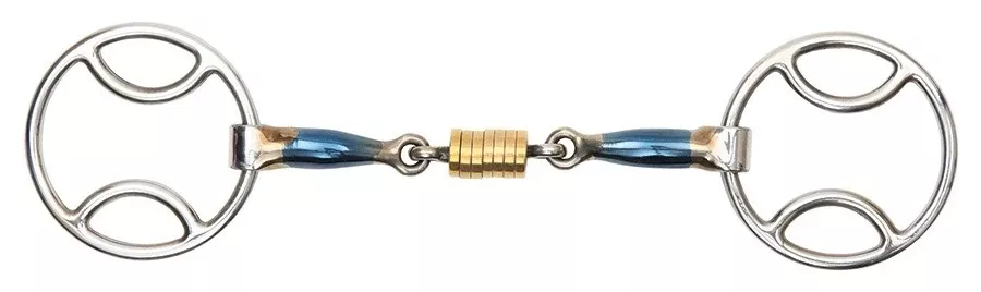 Shires Blue Sweet Iron Bevel Roller Link Bit