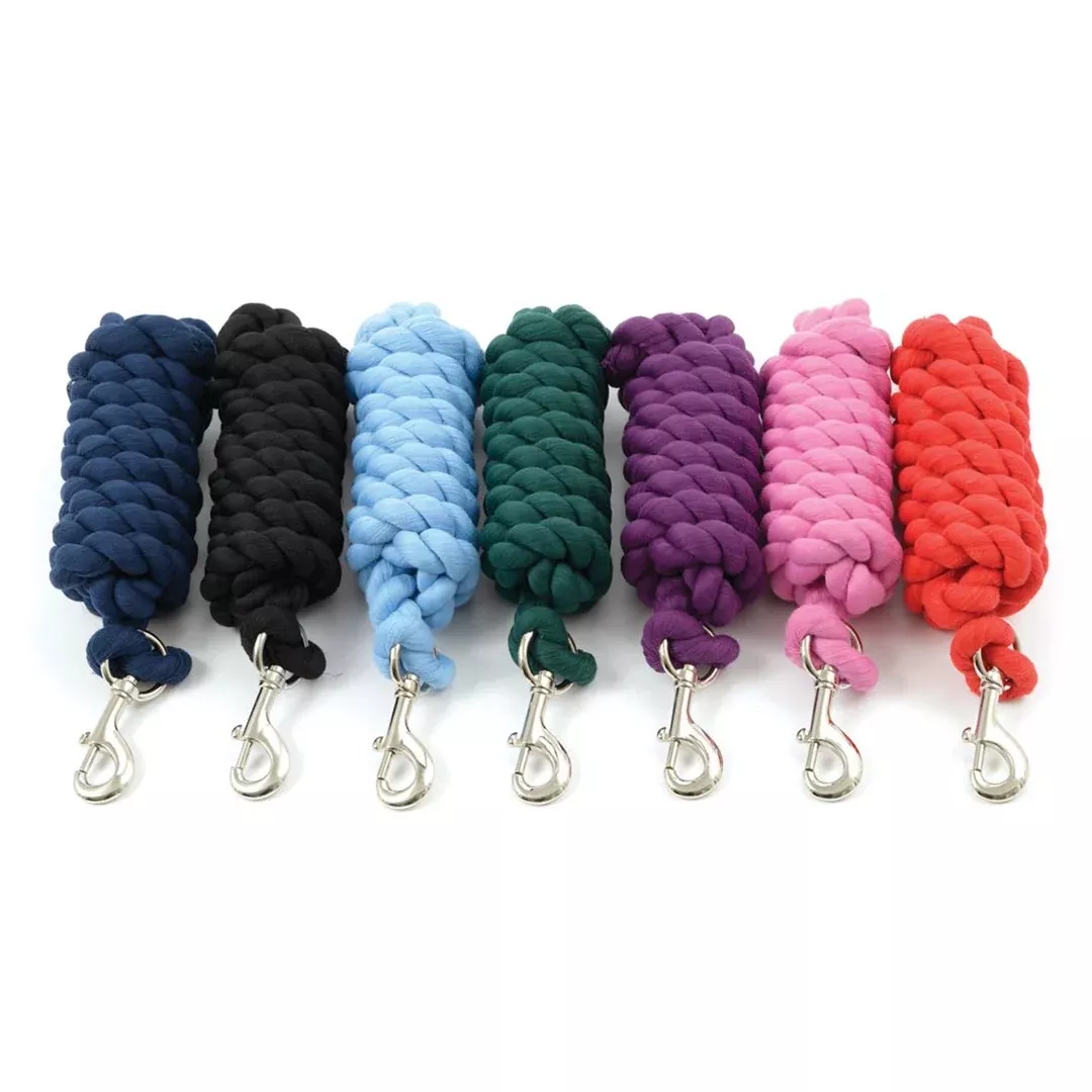 Shires Cotton Rope Lead - Hunter Green