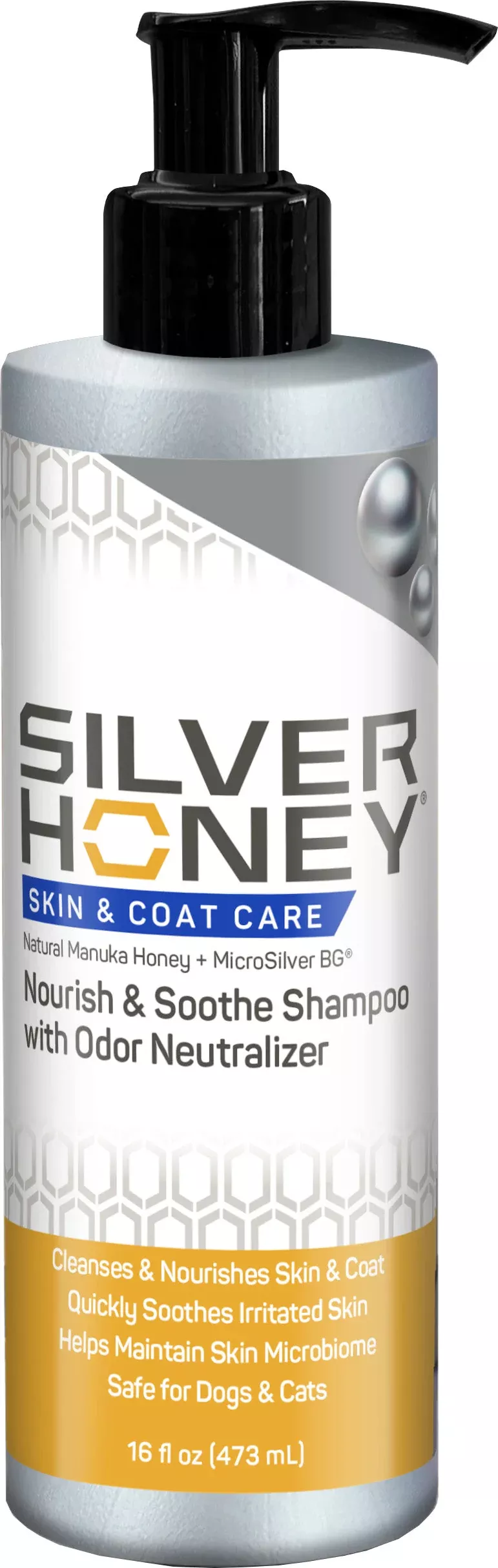 Silver Honey Nourish & Soothe Shampoo with Odor Control 16 oz