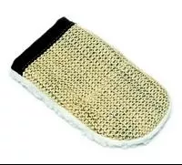 Sisal and Fleece Grooming Mitt