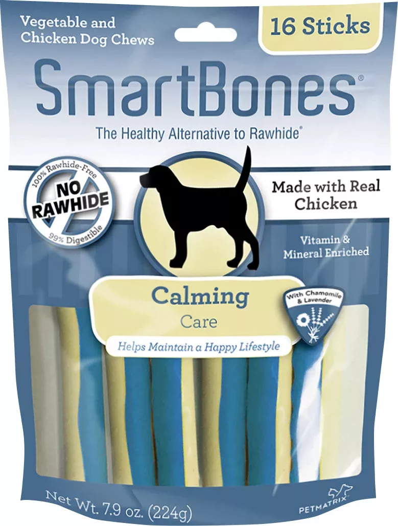 SmartBones Calming Care Sticks 16-Pack Chicken & Vegetable