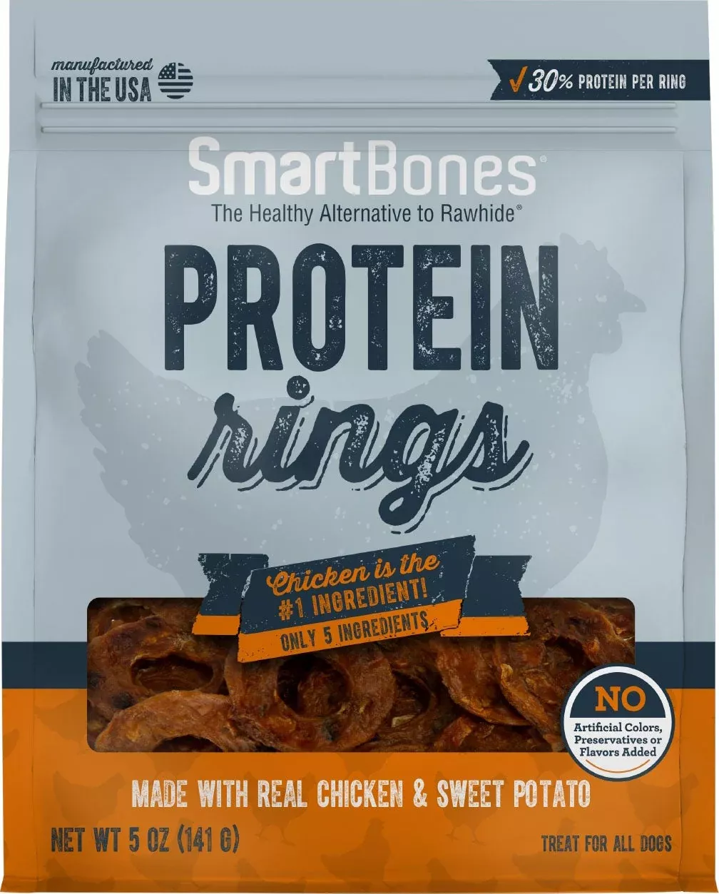 SmartBones Protein Treat Rings 5 oz Chicken/Sweet Potato