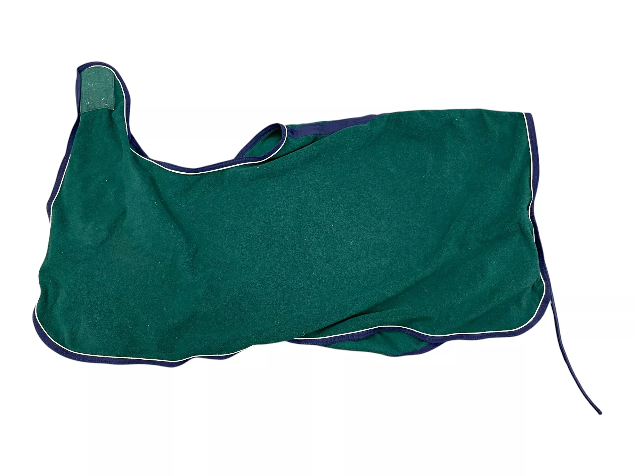 Smartpak Fleece 1/4 Sheet - Green/Navy - Horse Size - USED