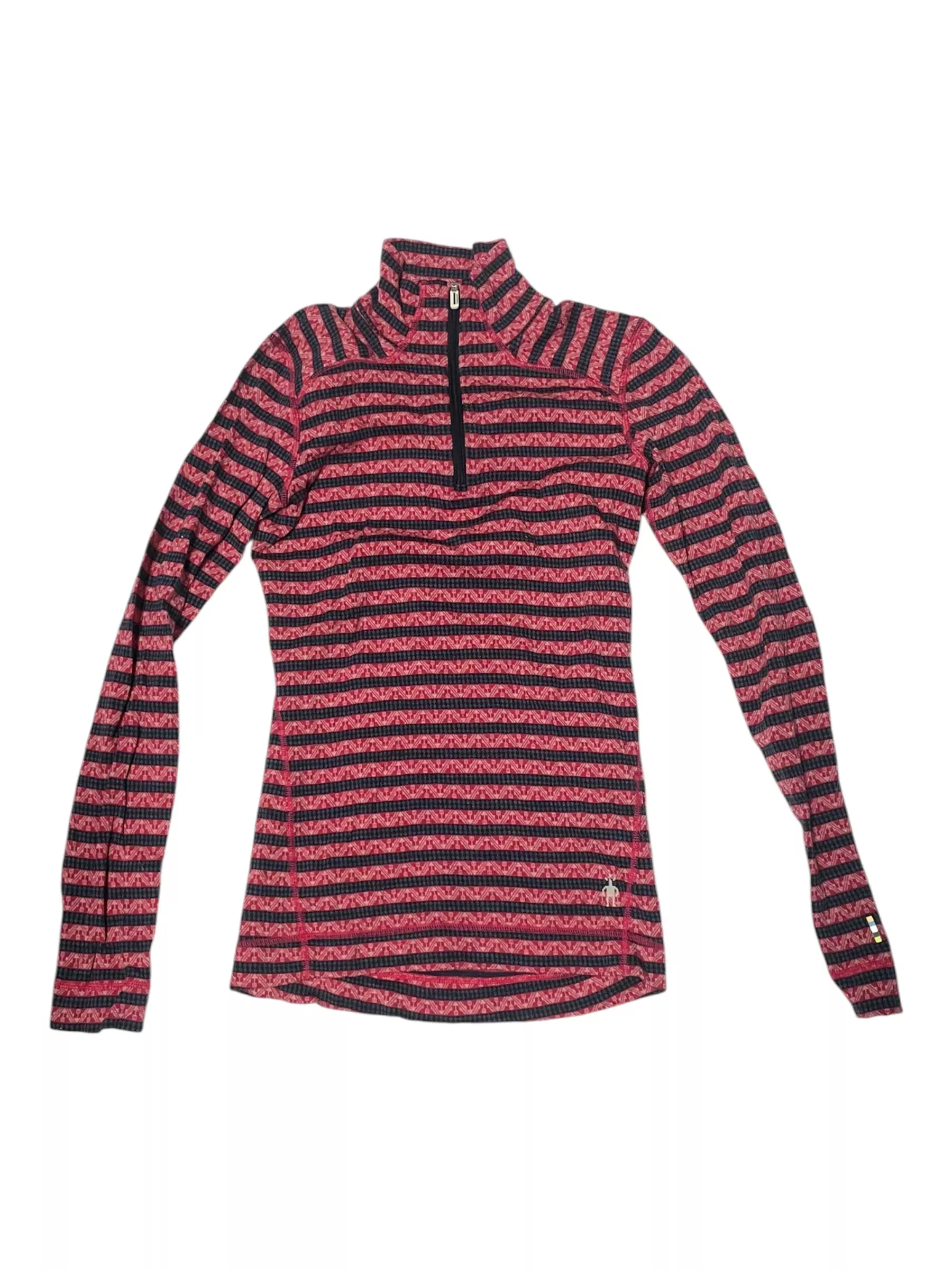 Smartwool 1/4 Zip - Pink/Navy - M - USED