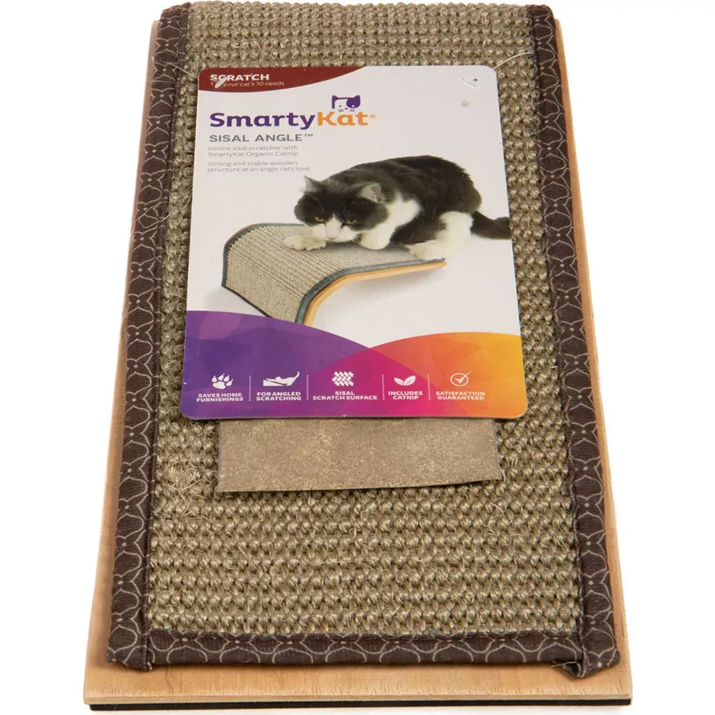 SmartyKat Sisal Angle Ramp Cat Scratcher with Catnip
