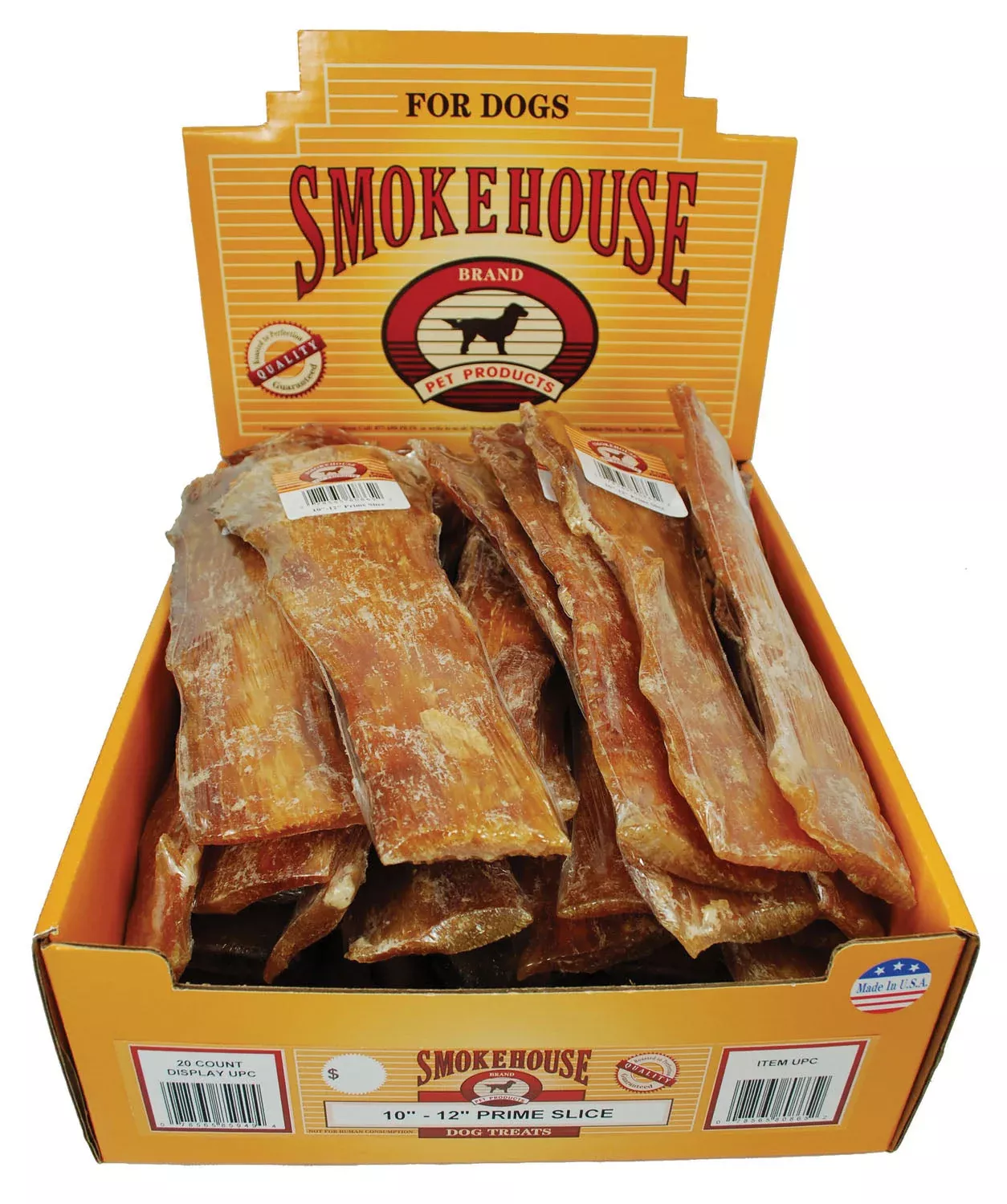 Smokehouse USA Prime Slice Beef Tendons Dog Chew 10-12 in