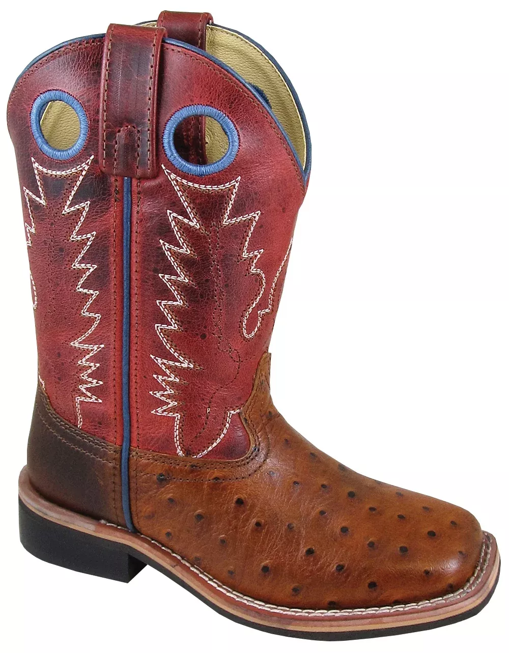 Smoky Mountain Cheyenne Boot - Youth - Cognac/Red