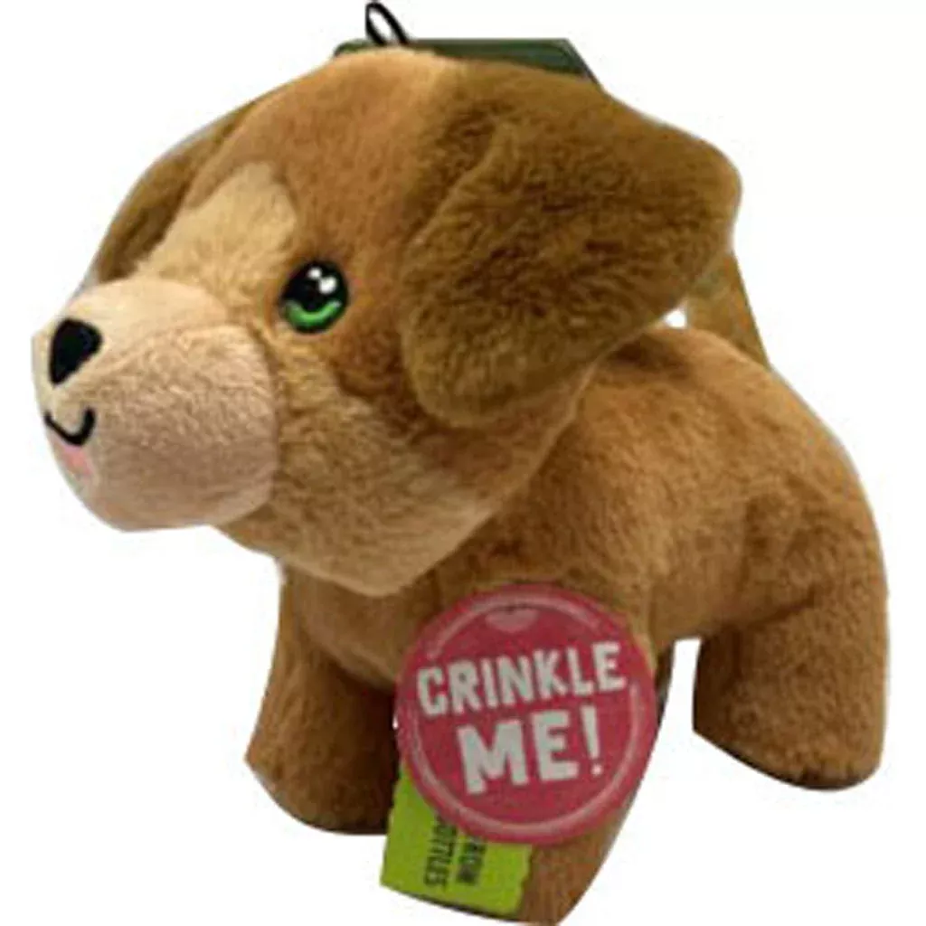 Snugarooz Biscuit Plush Dog Toy Brown 7 in
