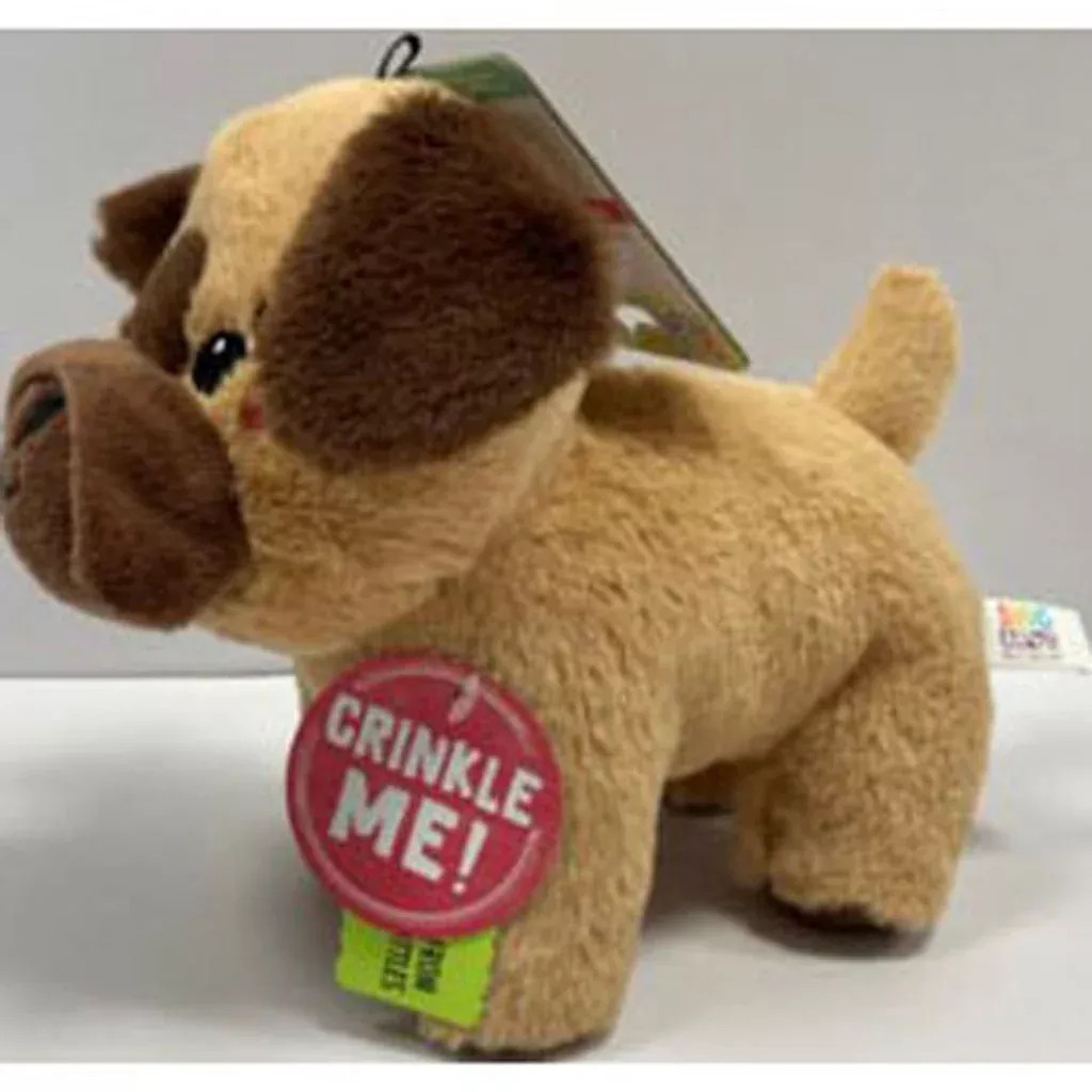 Snugarooz Chewie Dog Toy Brown 7 in
