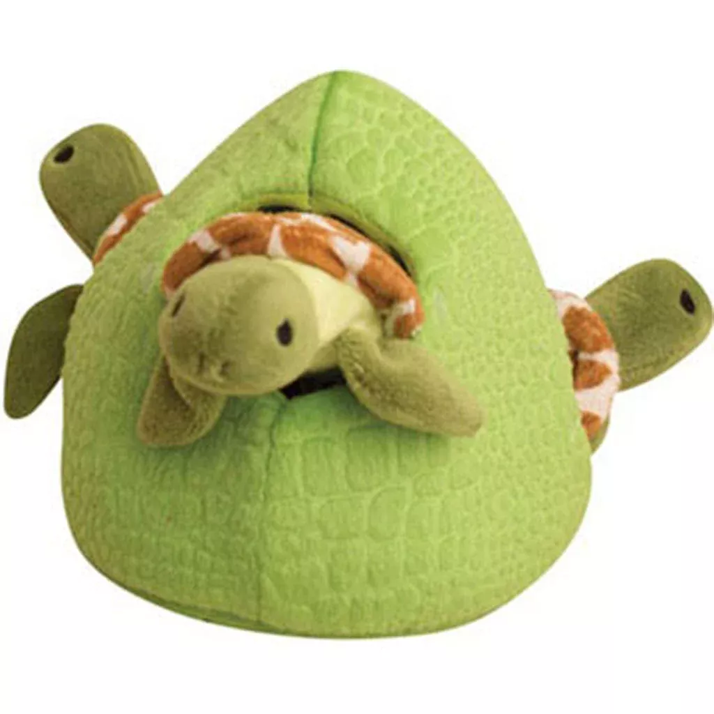Snugarooz Hide & Seek Reef Dog Toy, 7 in, Green