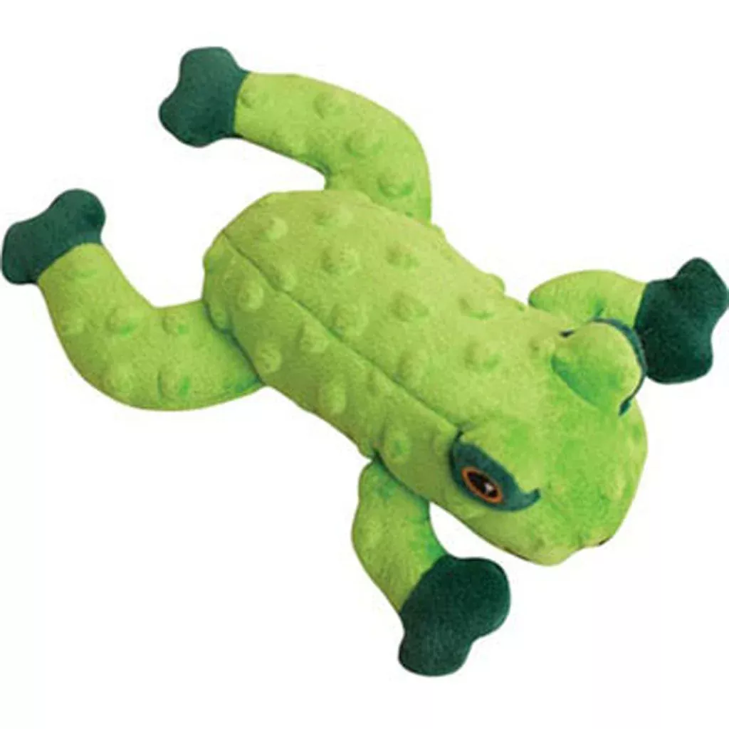 Snugarooz Lilly the Frog Dog Toy, Green, 10 in
