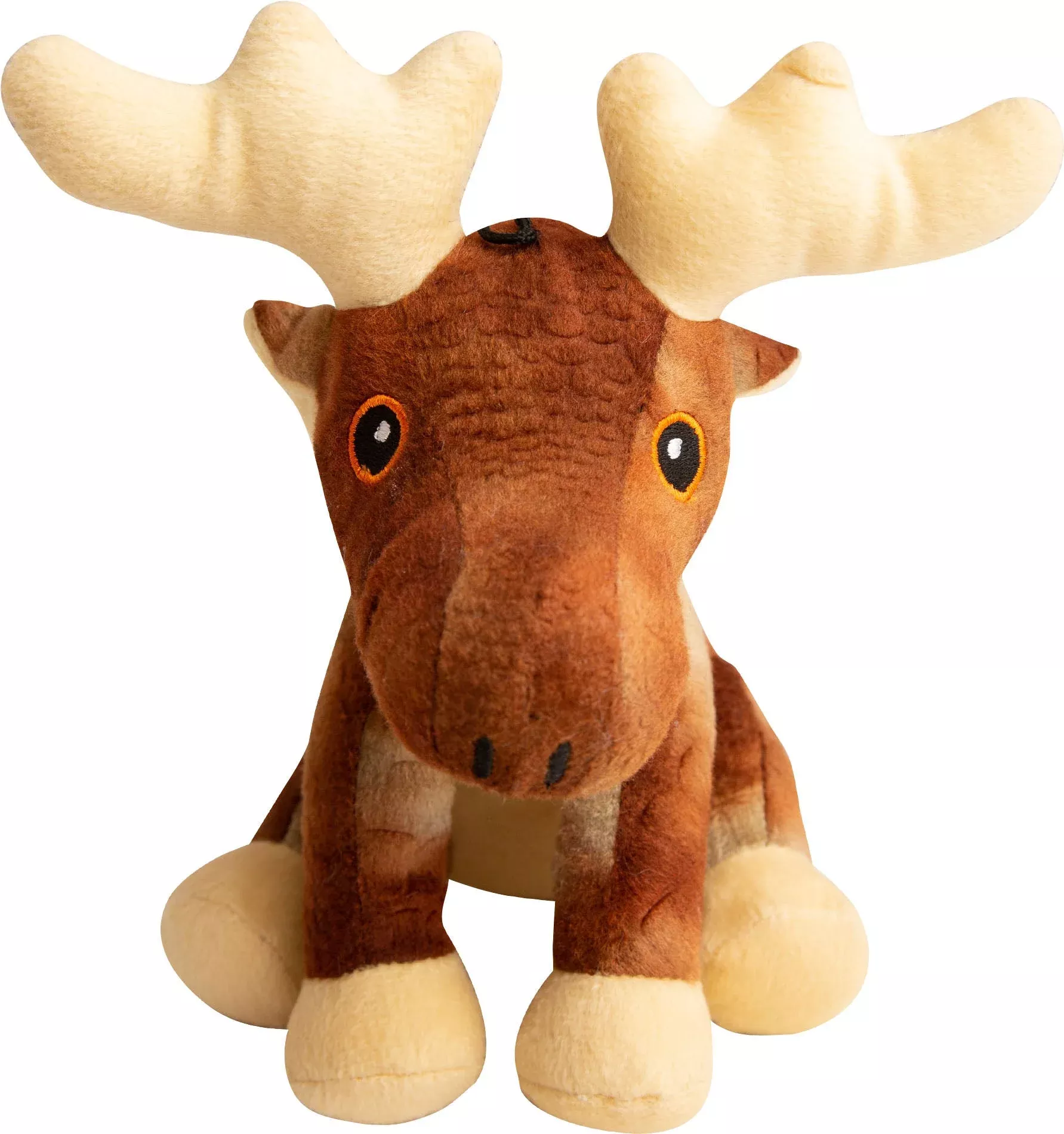 Snugarooz Marty the Moose Dog Toy Brown 6 In