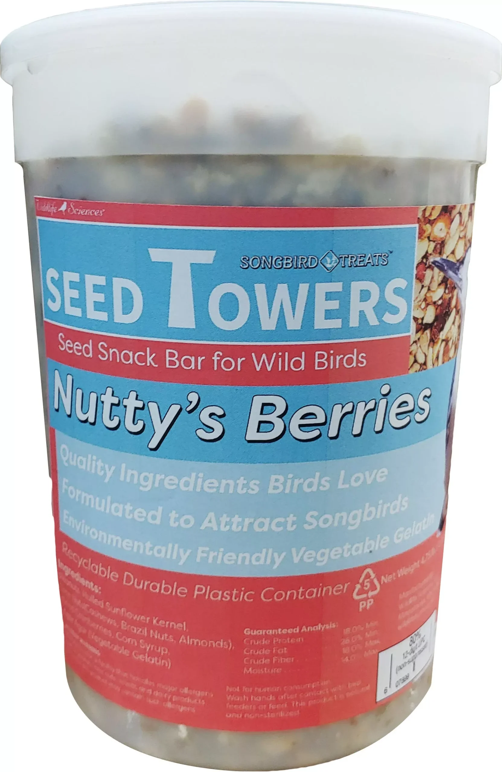 Songbird Treats Seed Tower, Nuts & Berry 76 oz