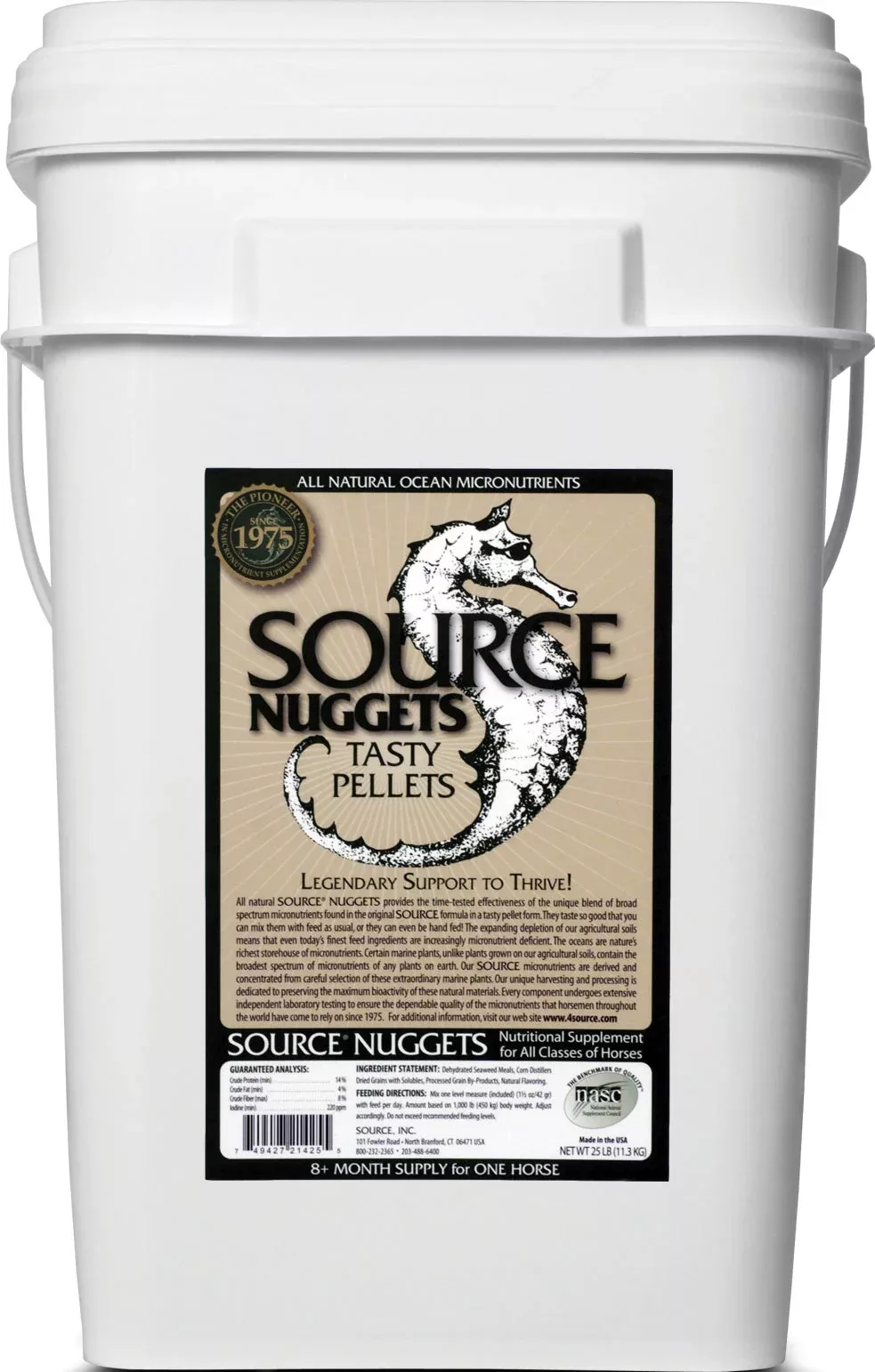 Source Nuggets Micronutrient Pellets for Horses, 25 lb