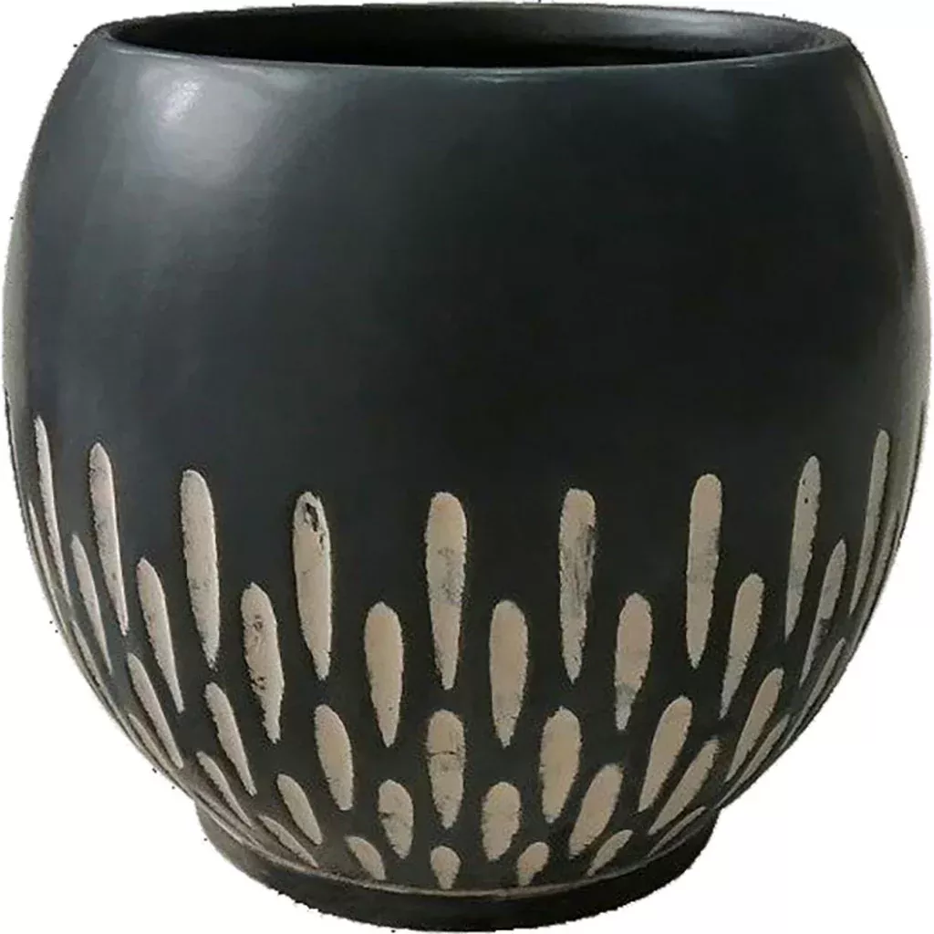Southern Patio Ava Ceramic Planter, Brown, 6 in