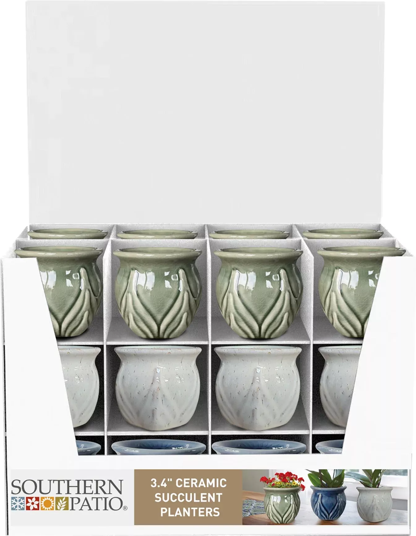 Southern Patio Gadrian Succulent Planter Tray Pack, 3.3 in
