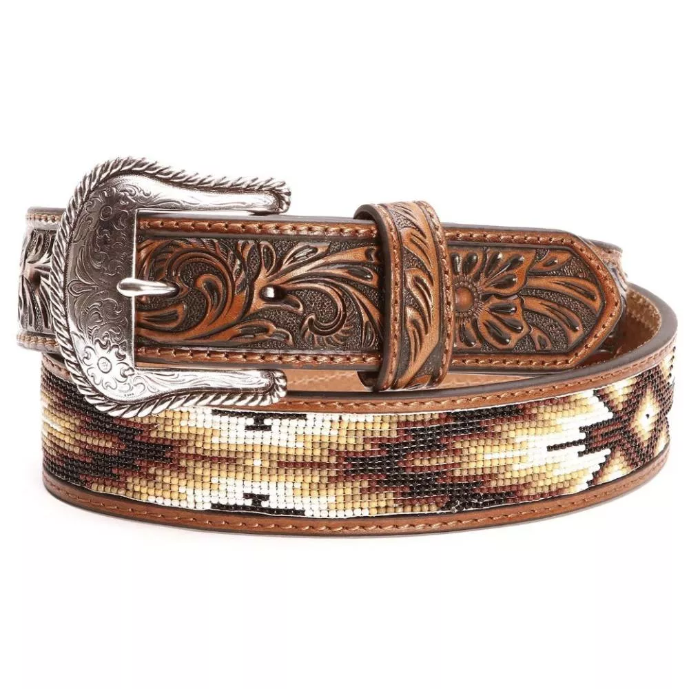 Southwestern Beaded Inlay Belt - FINAL SALE