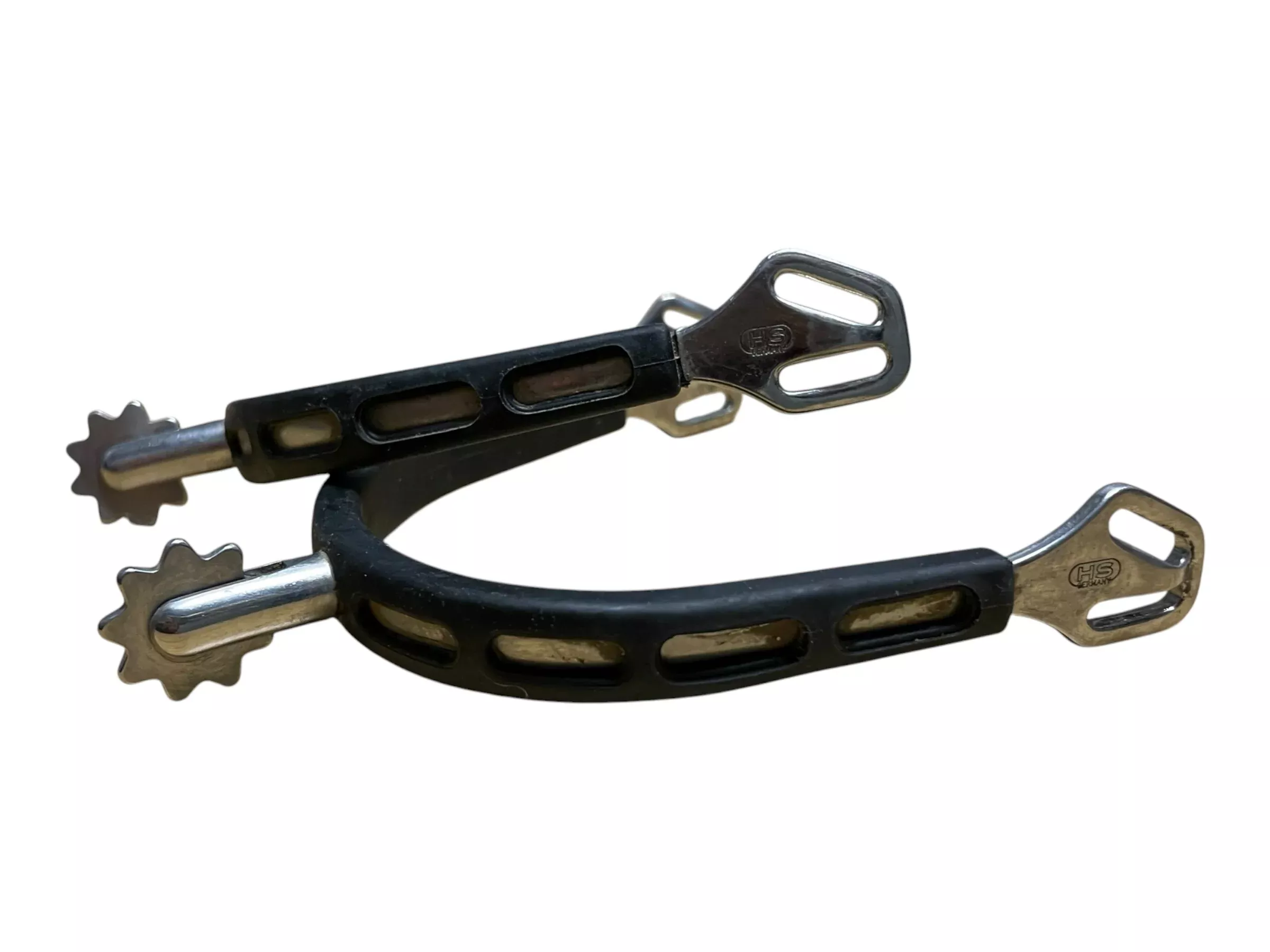 Sprenger Rowel Spurs - SS/Black - Approx 1" - USED