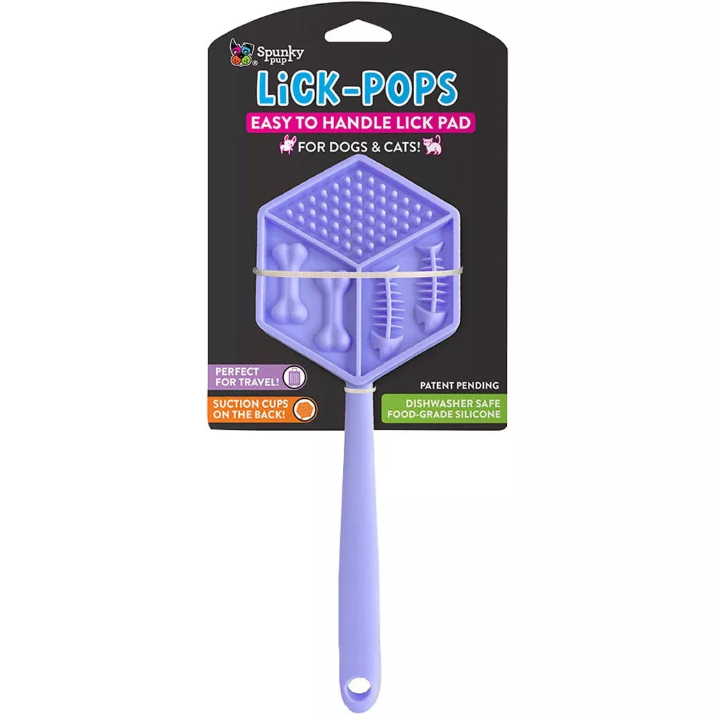 Spunky Pup Lick Pops Hexagon Lick Pad Spatula