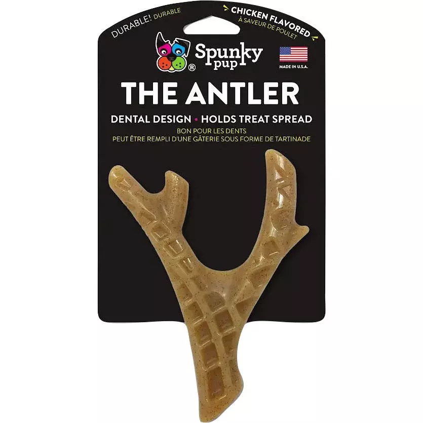 SpunkyPup The Antler Nylon Chew Toy Elk One Size