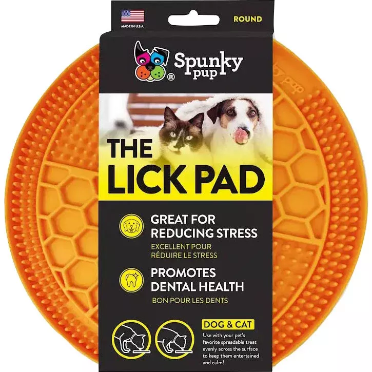 SpunkyPup Slow Feeder & Lick Pad Duo Combo Bowl, One Size