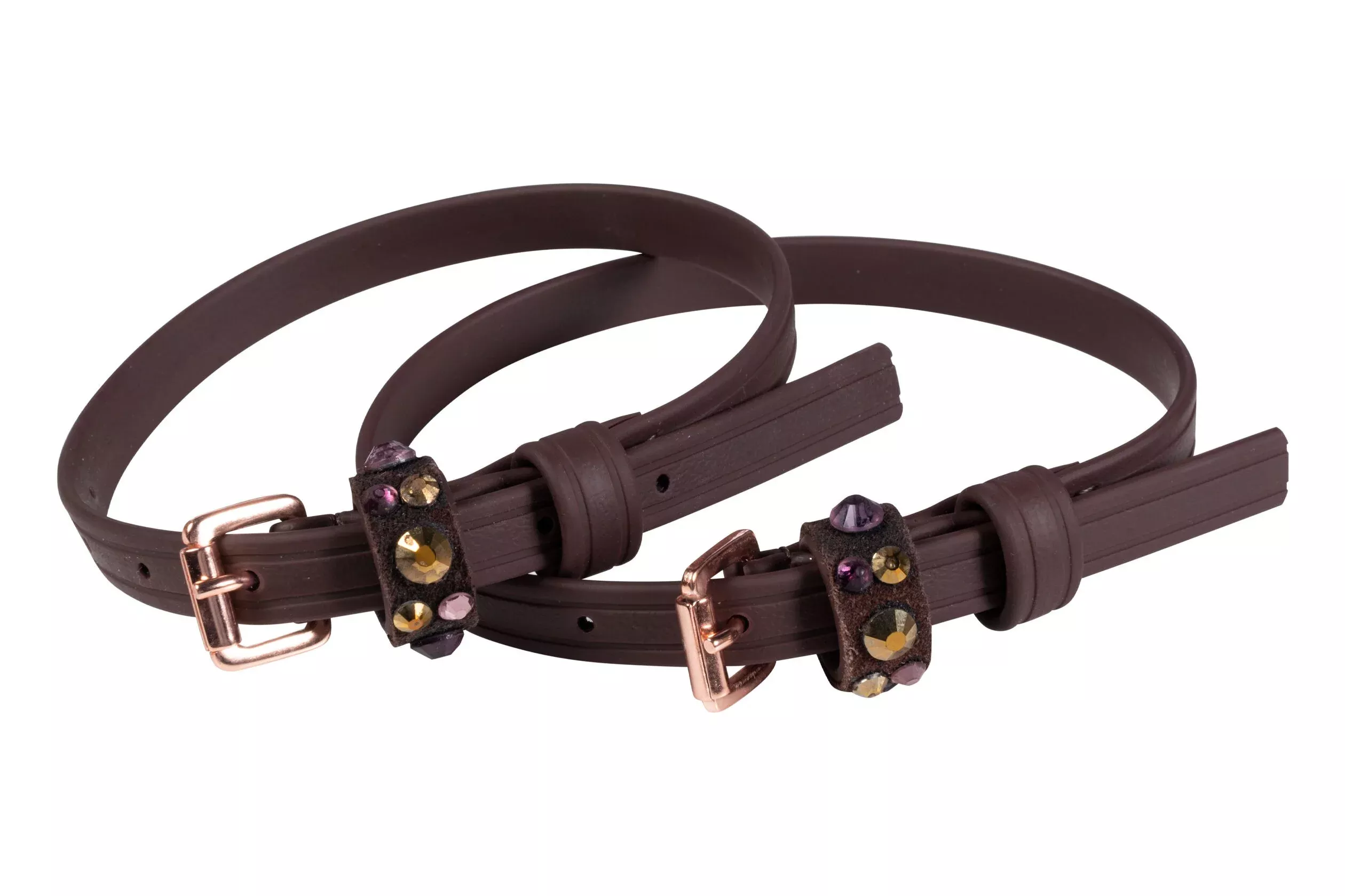 Spur straps Rosegold Glamour Style Biothane