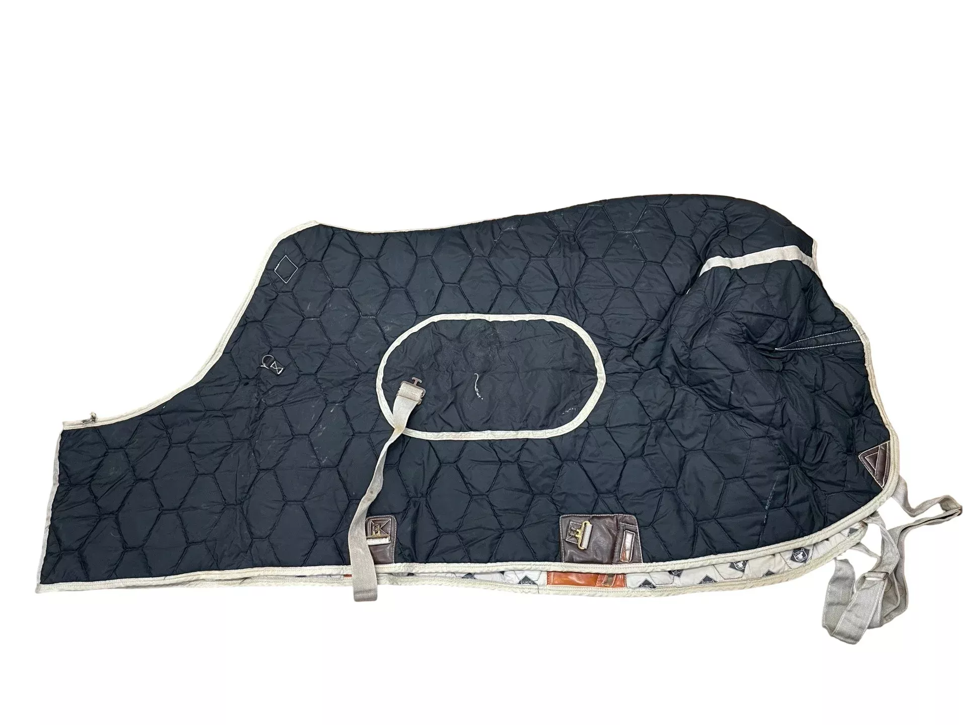 Stable Blanket - Black - Approx 72" / Est. Midwt. - USED